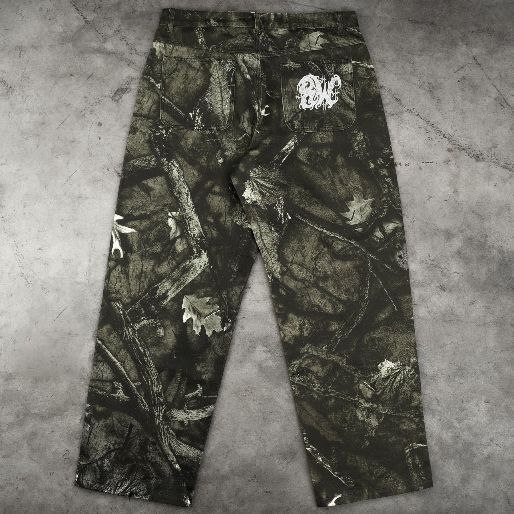 8W DARK CAMO BAGGY JEANS *PRE ORDER* sold by 8thwndr product image thumbnail 3