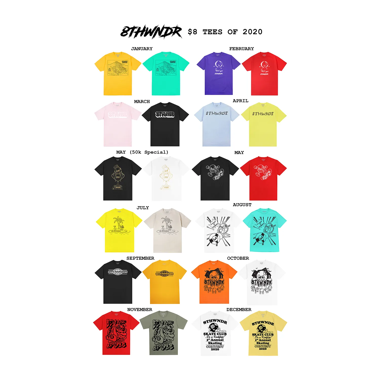 JANUARY 2021 POSTER sold by 8thwndr