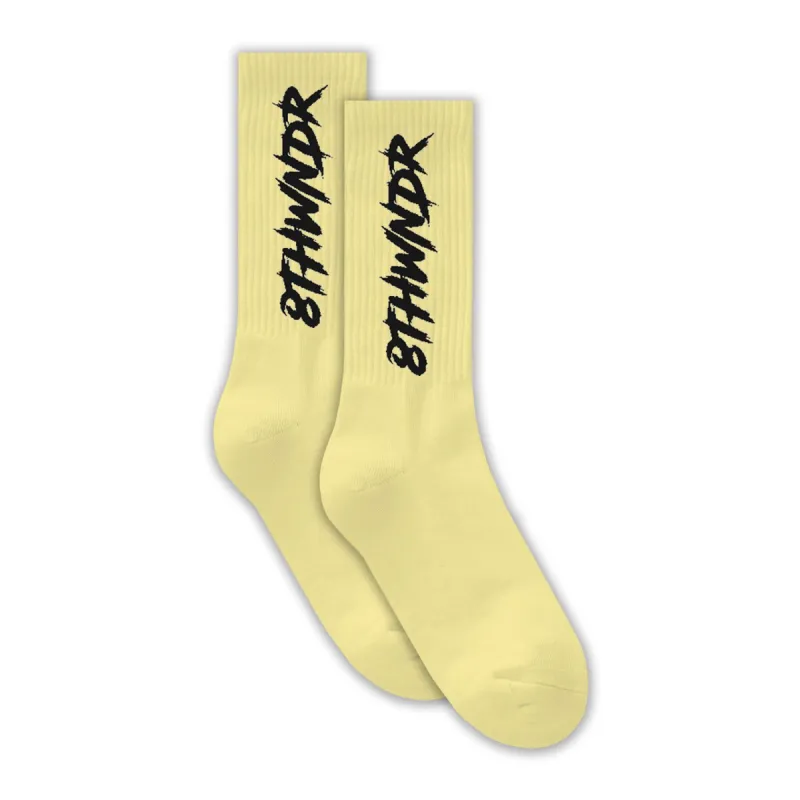 LOGO SOCKS LIGHT YELLOW sold by 8thwndr