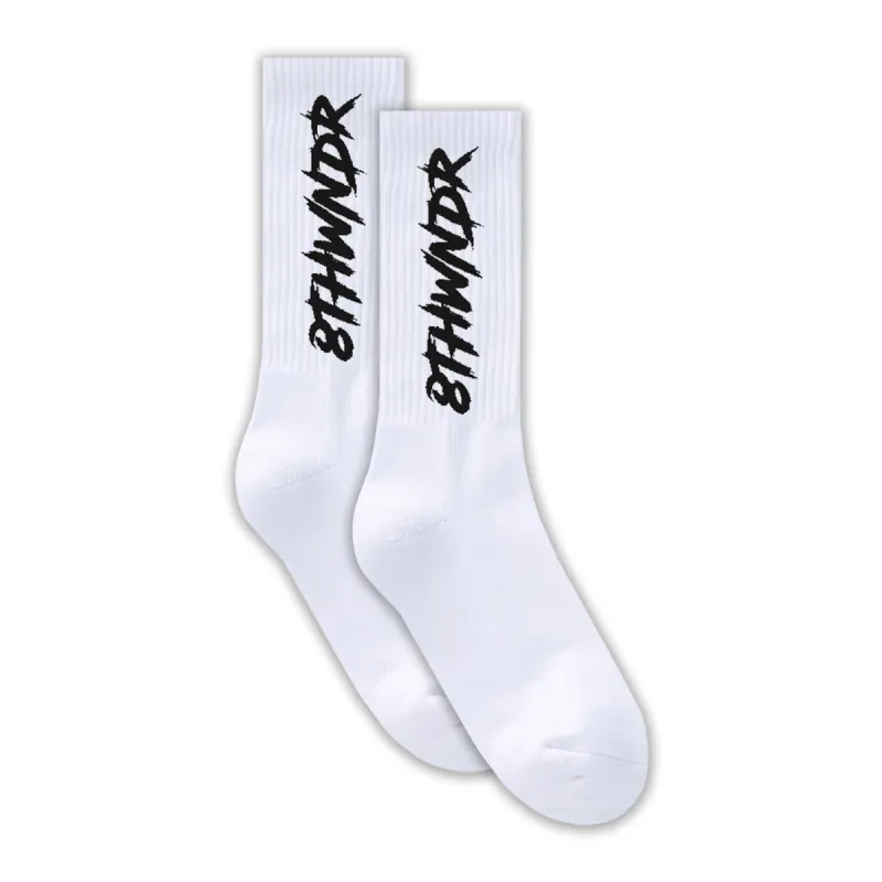 LOGO SOCKS WHITE sold by 8thwndr