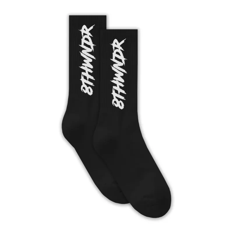 LOGO SOCKS BLACK sold by 8thwndr