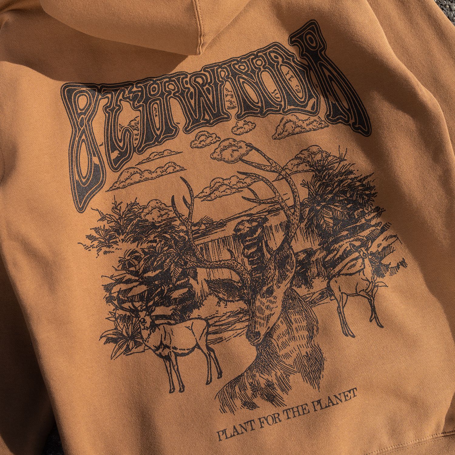 DEER HOODIE SADDLE BROWN sold by 8thwndr product image thumbnail 5