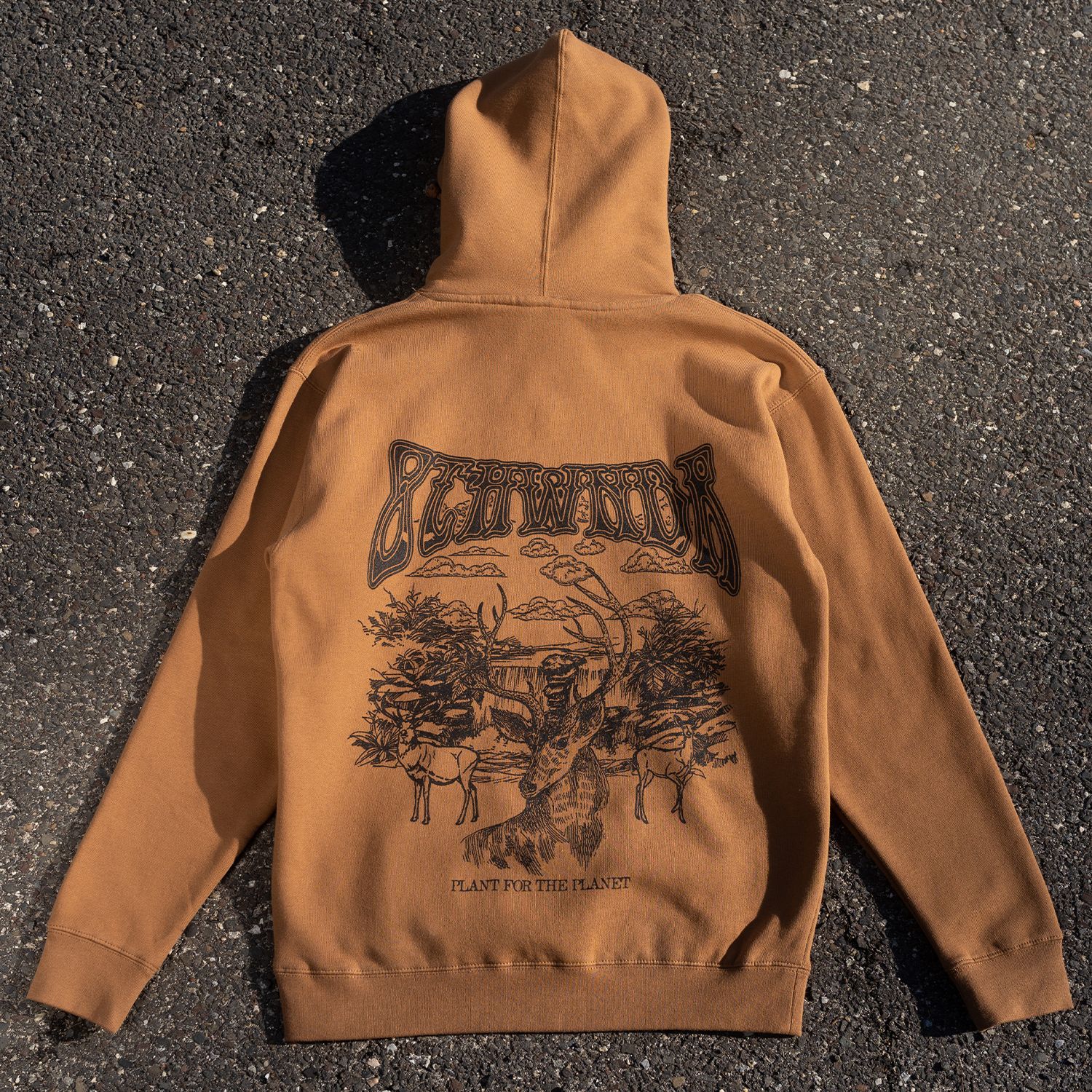 DEER HOODIE SADDLE BROWN sold by 8thwndr product image thumbnail 3