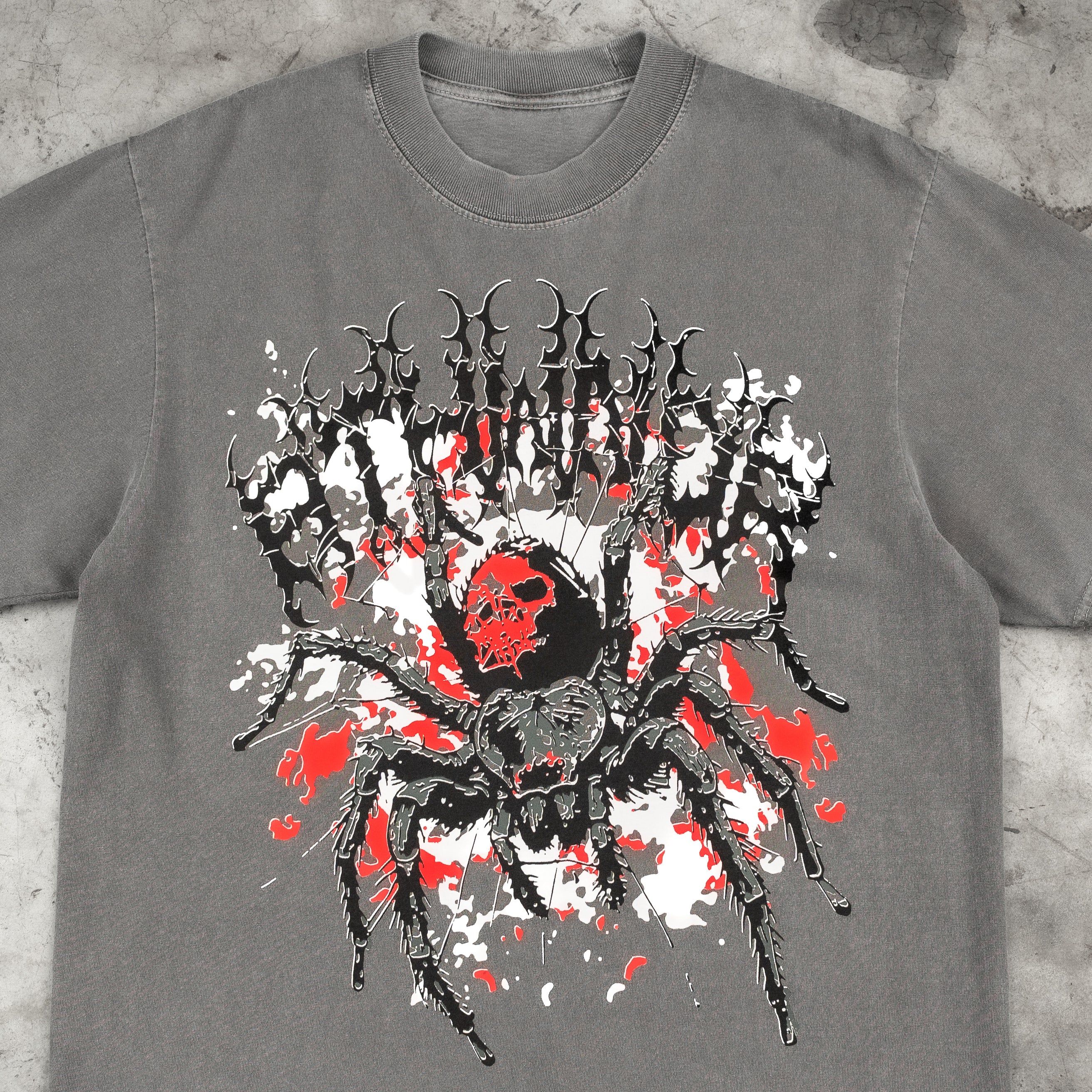 GRAFFITI SPIDER TEE CEMENT sold by 8thwndr product image thumbnail 3