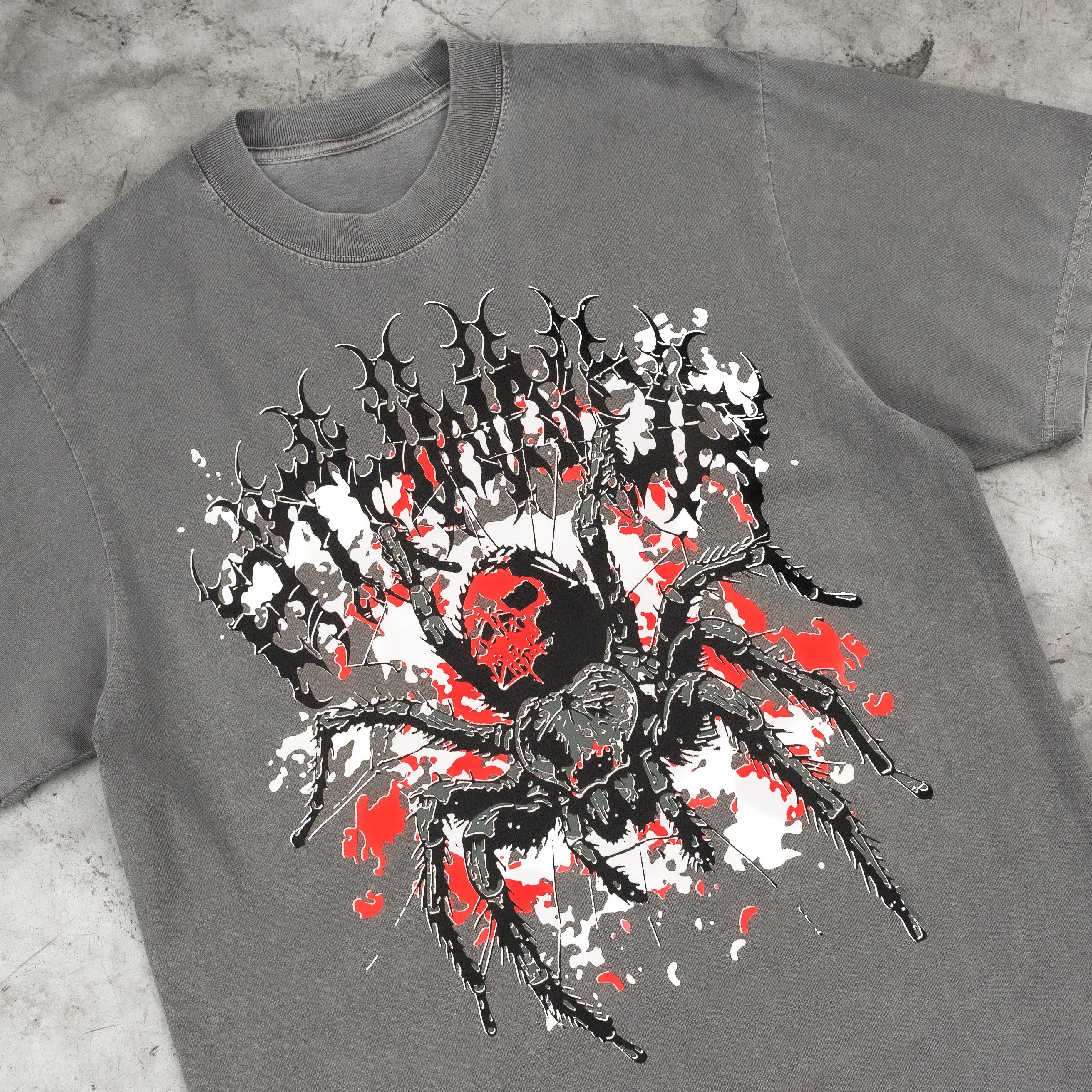 GRAFFITI SPIDER TEE CEMENT sold by 8thwndr product image thumbnail 4