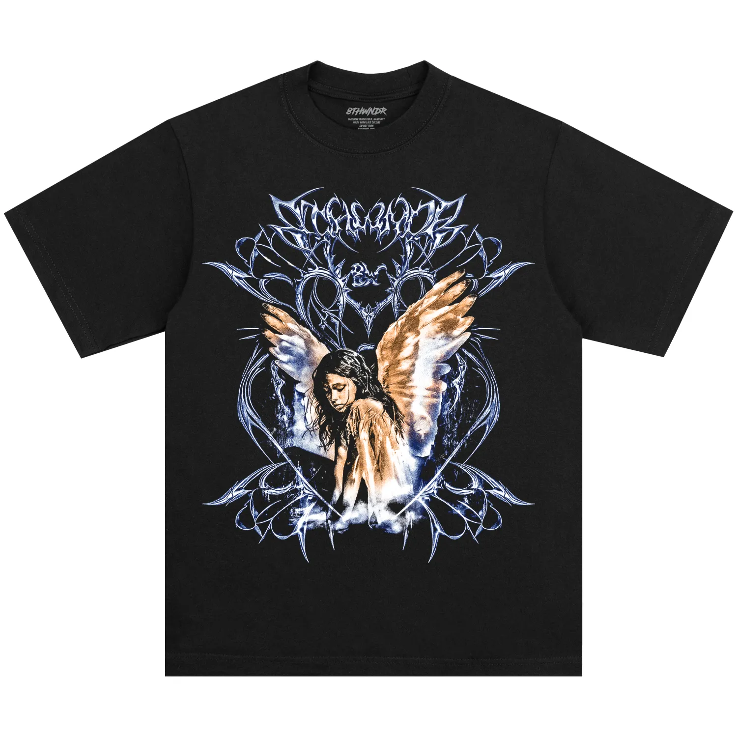 ANGEL GIRL TEE BLACK sold by 8thwndr