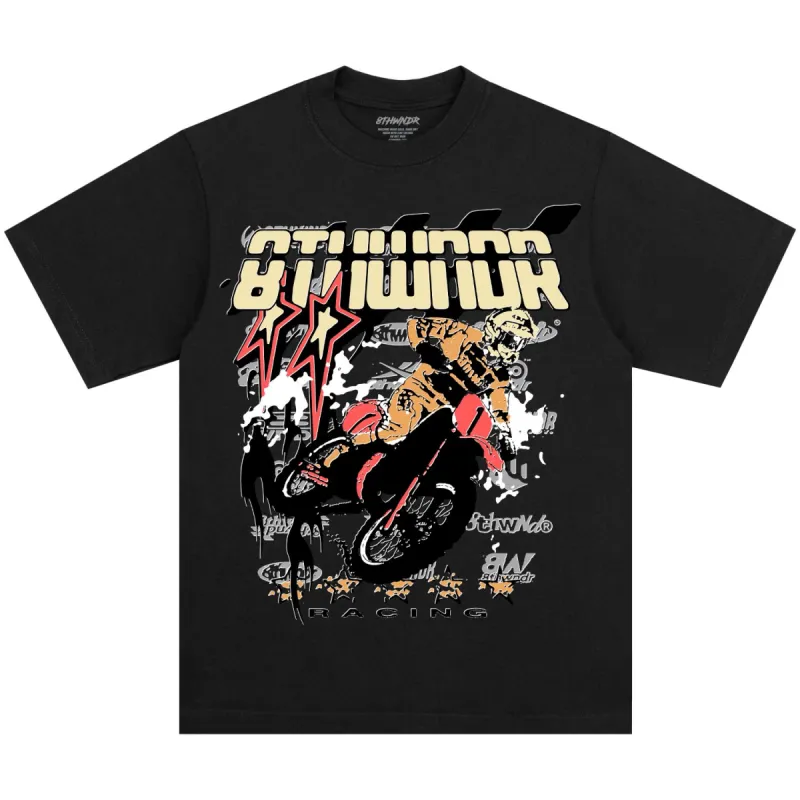 MOTOCROSS TEE BLACK sold by 8thwndr