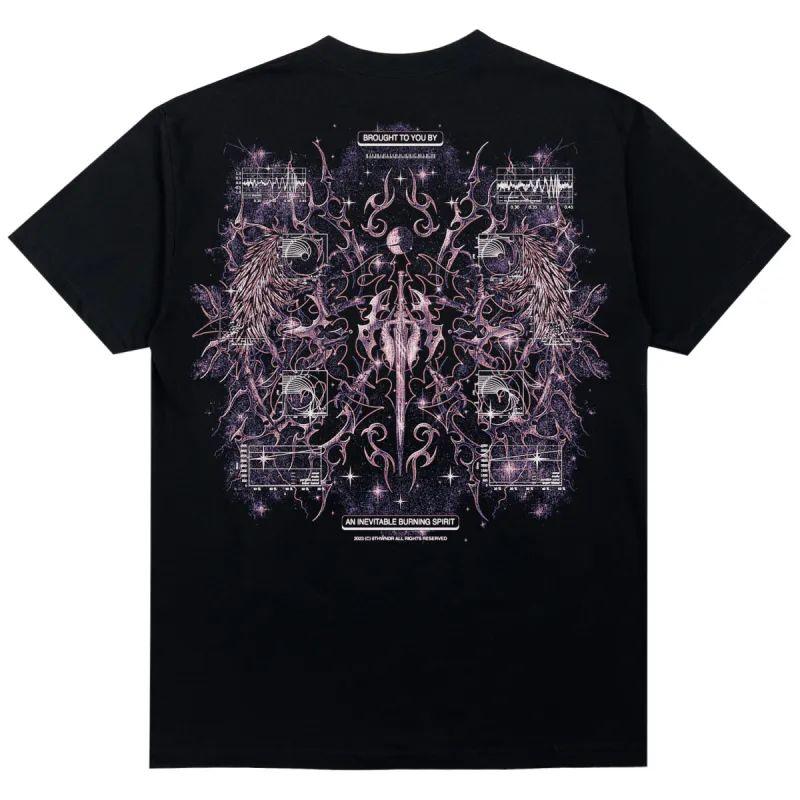 CYBERHEAVEN V3 TEE BLACK sold by 8thwndr