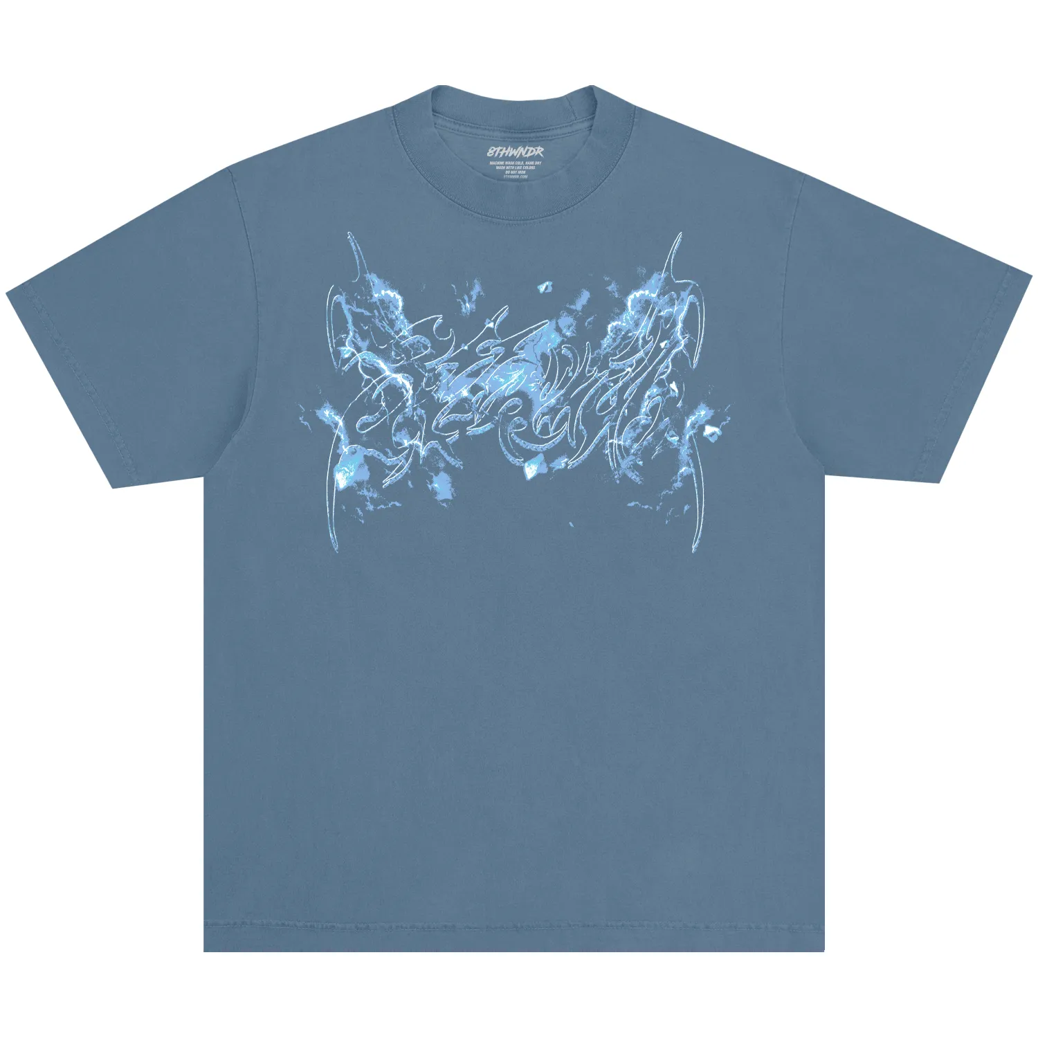 CYBERSPINE TEE WASHED DENIM sold by 8thwndr product image thumbnail 2