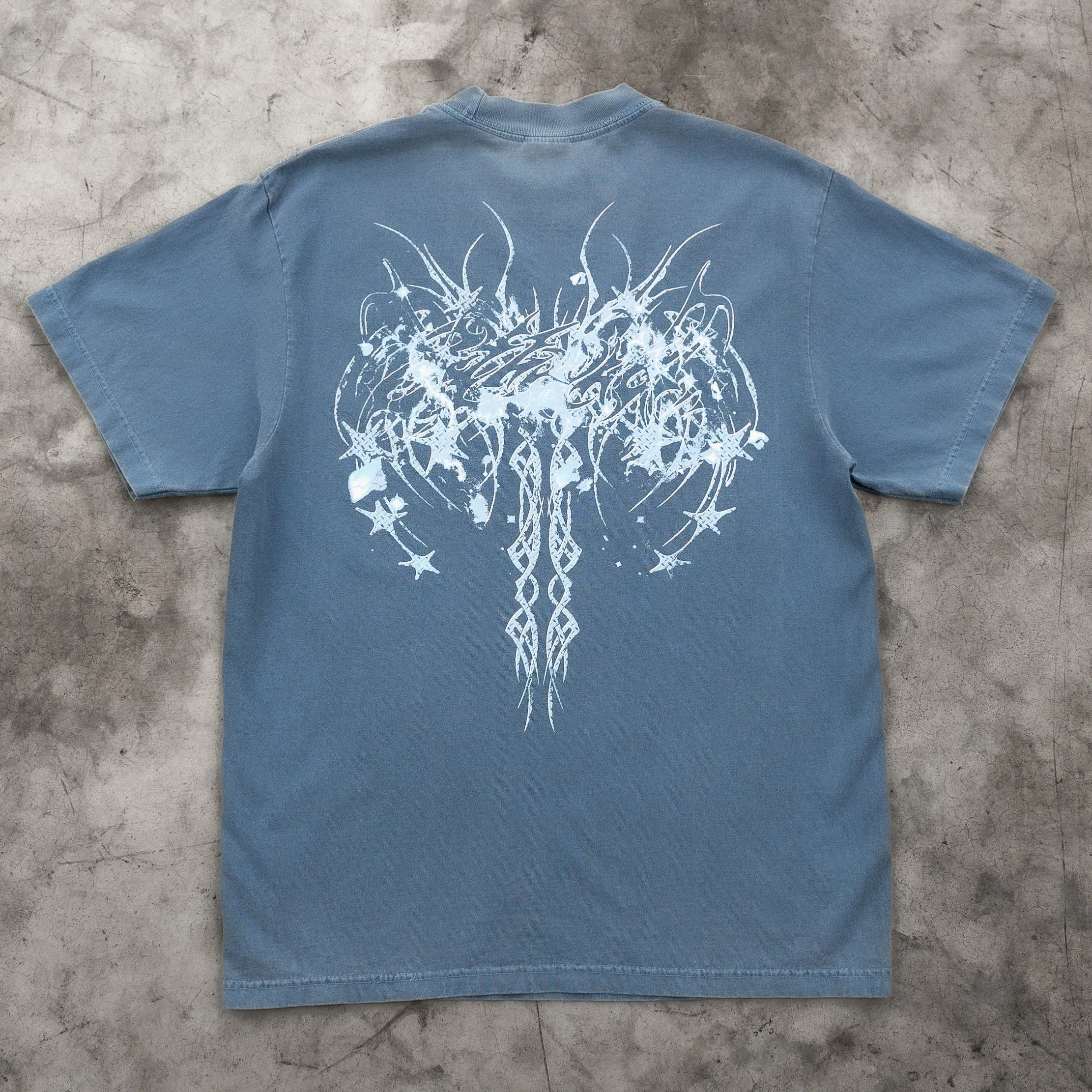 CYBERSPINE TEE WASHED DENIM sold by 8thwndr product image thumbnail 3