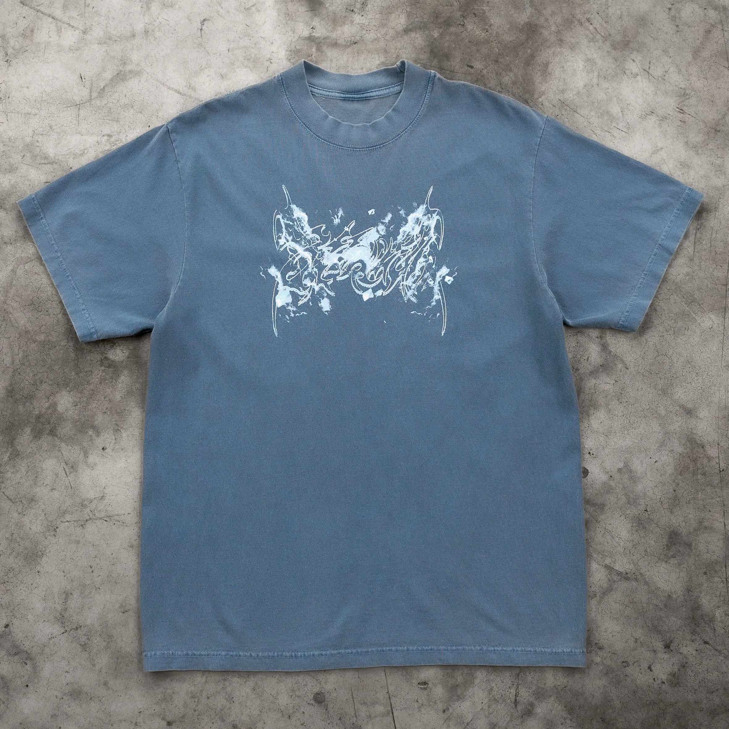 CYBERSPINE TEE WASHED DENIM sold by 8thwndr product image thumbnail 4