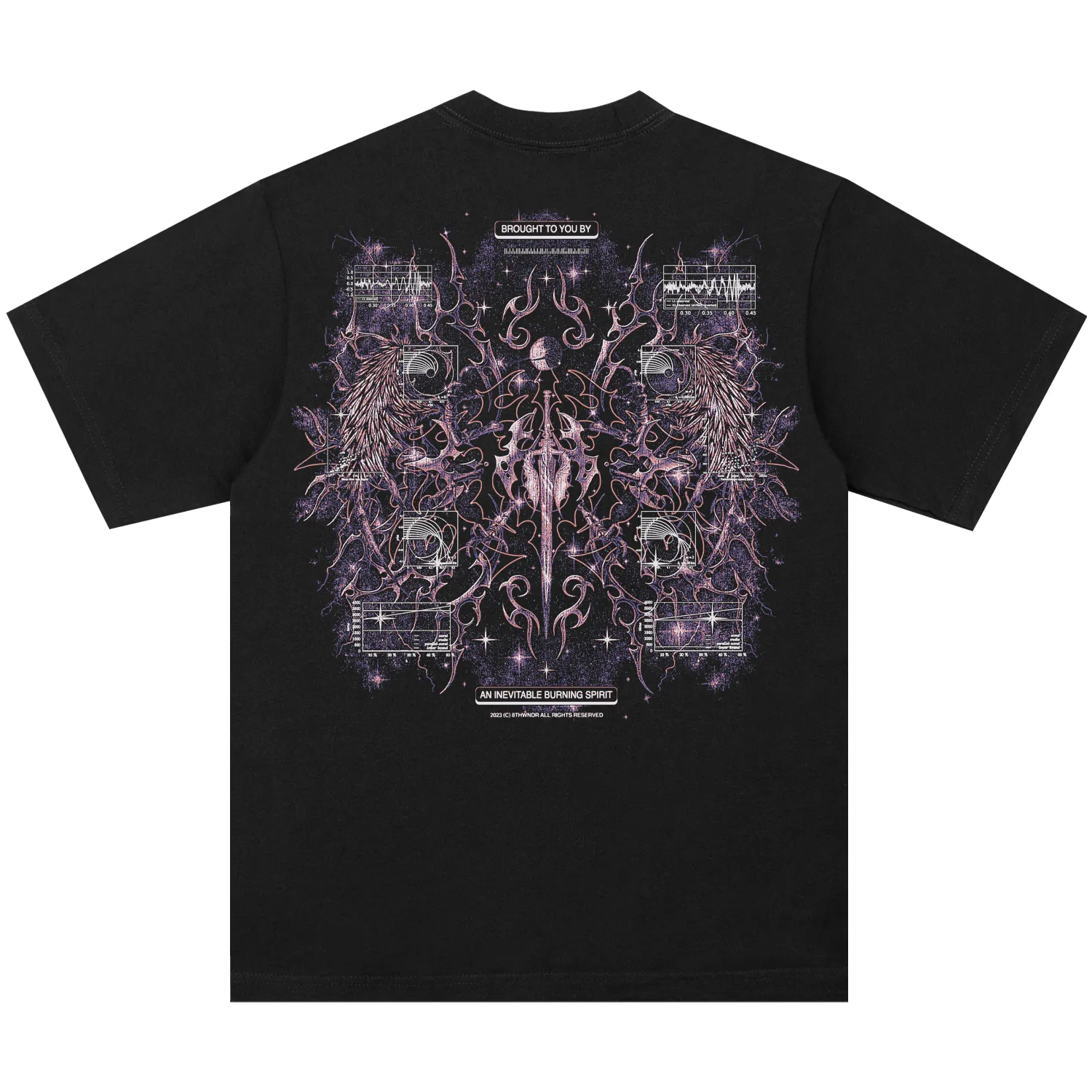 CYBERHEAVEN V3 TEE BLACK sold by 8thwndr