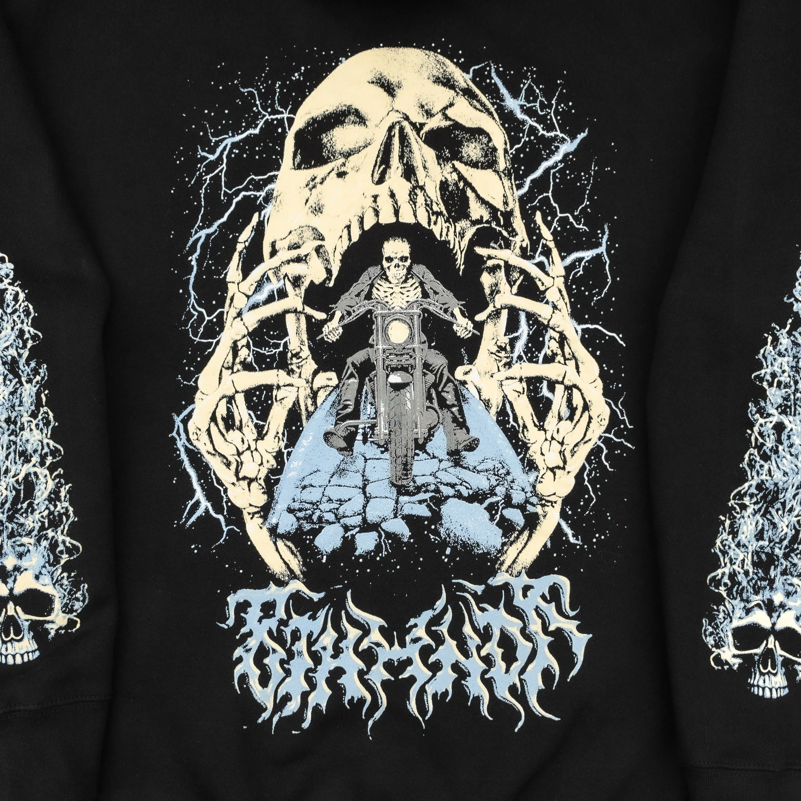 SKULLFIRE HOODIE BLACK sold by 8thwndr product image thumbnail 5