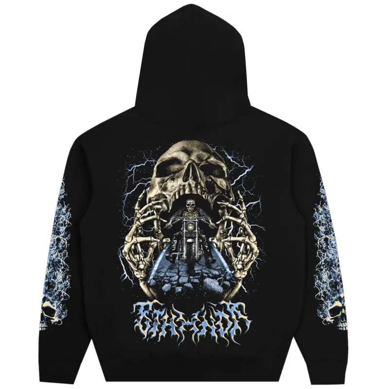 SKULLFIRE HOODIE BLACK sold by 8thwndr