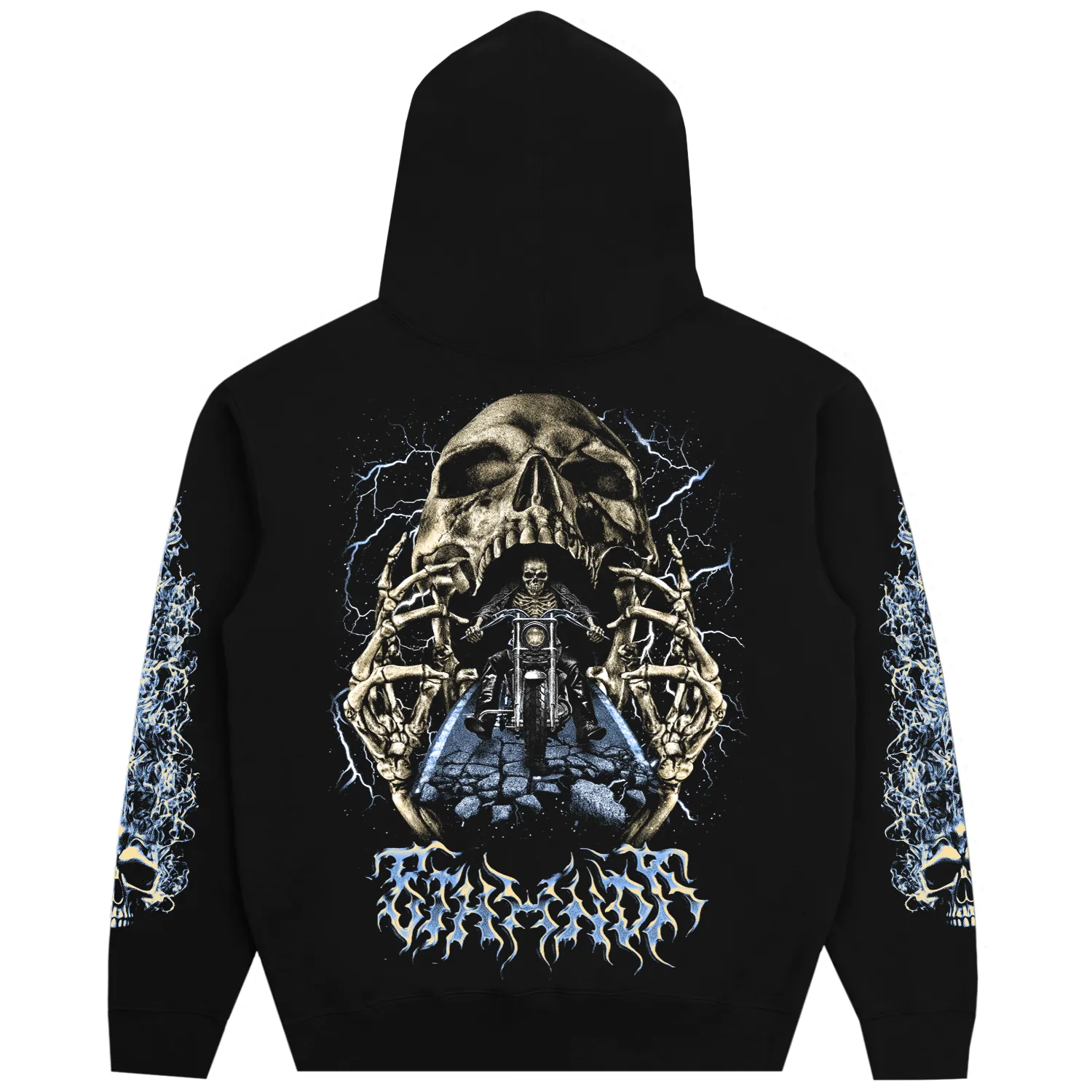SKULLFIRE HOODIE BLACK sold by 8thwndr