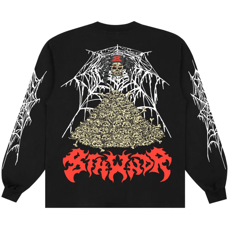 SPIDER LONGSLEEVE TEE BLACK sold by 8thwndr