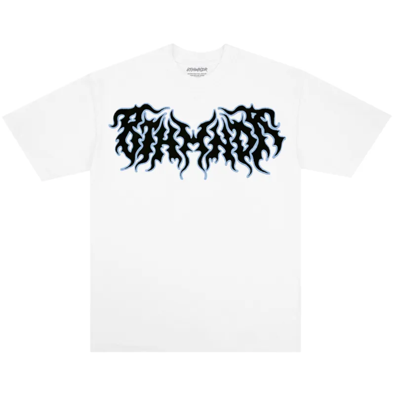 PUFF THORN LOGO TEE WHITE sold by 8thwndr