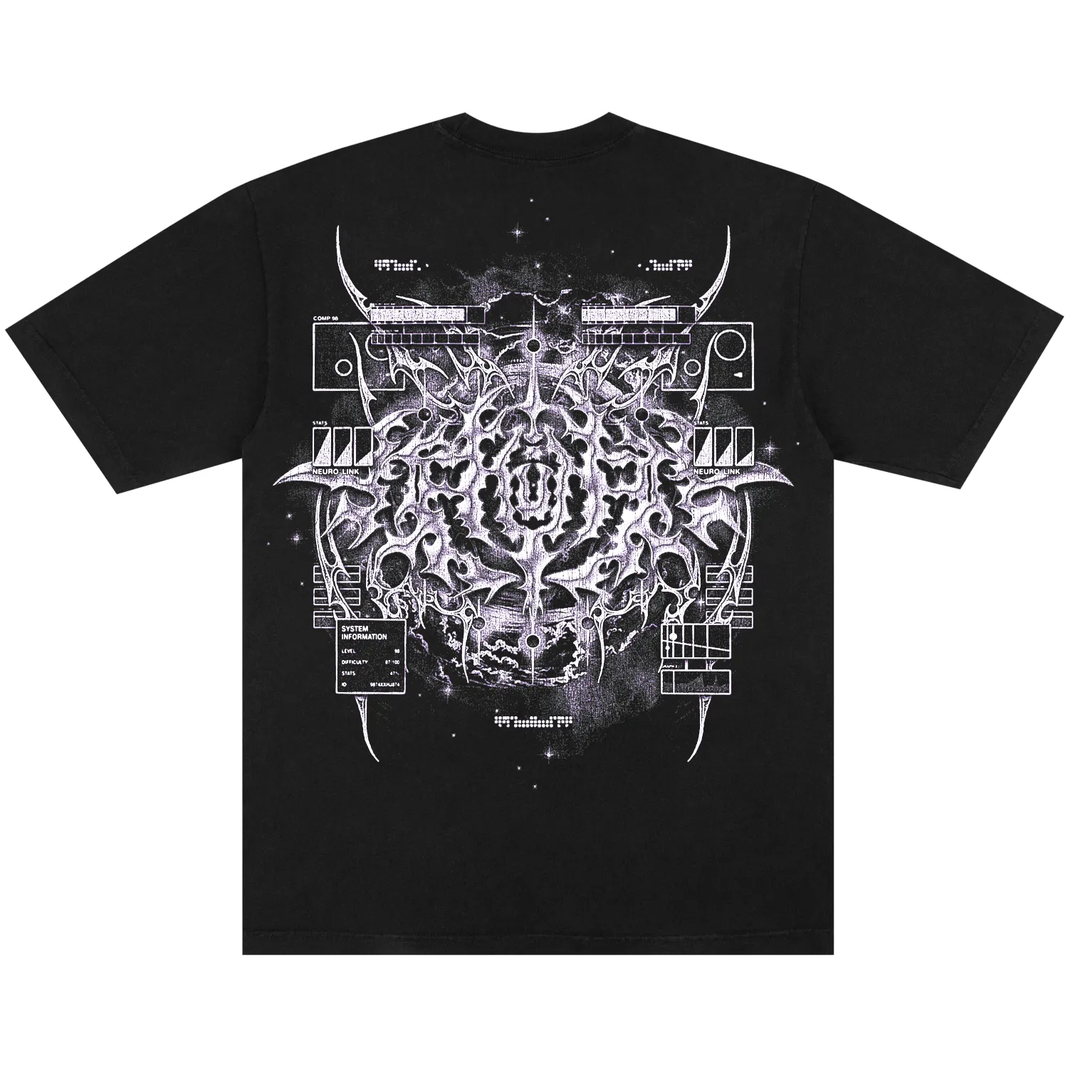 CYBERHEAVEN V2 TEE BLACK sold by 8thwndr