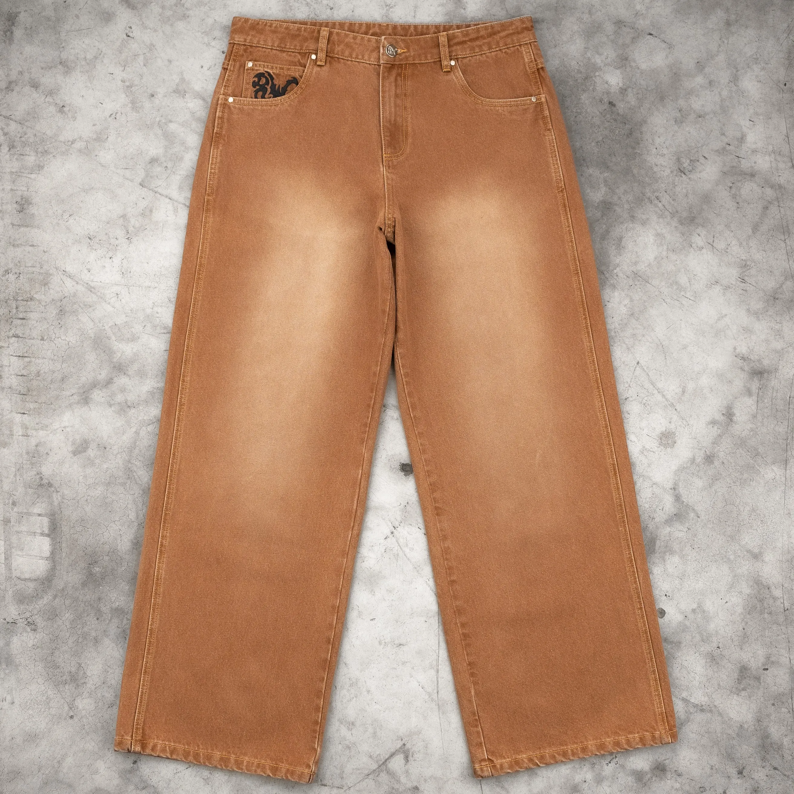 8W TRIBAL BAGGY JEANS BROWN *PRE ORDER* sold by 8thwndr product image thumbnail 3