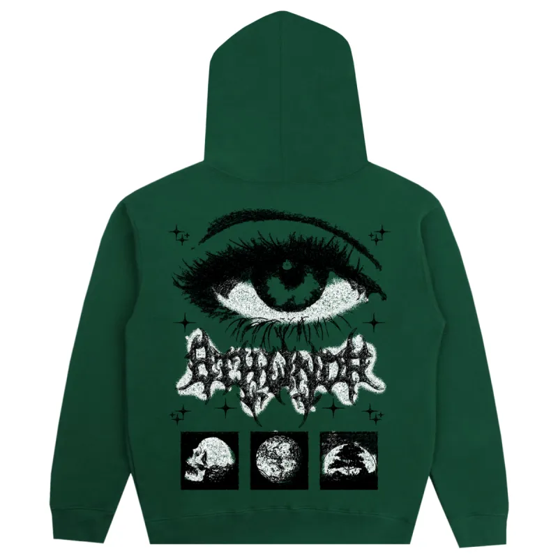 EYE HOODIE DARK GREEN sold by 8thwndr