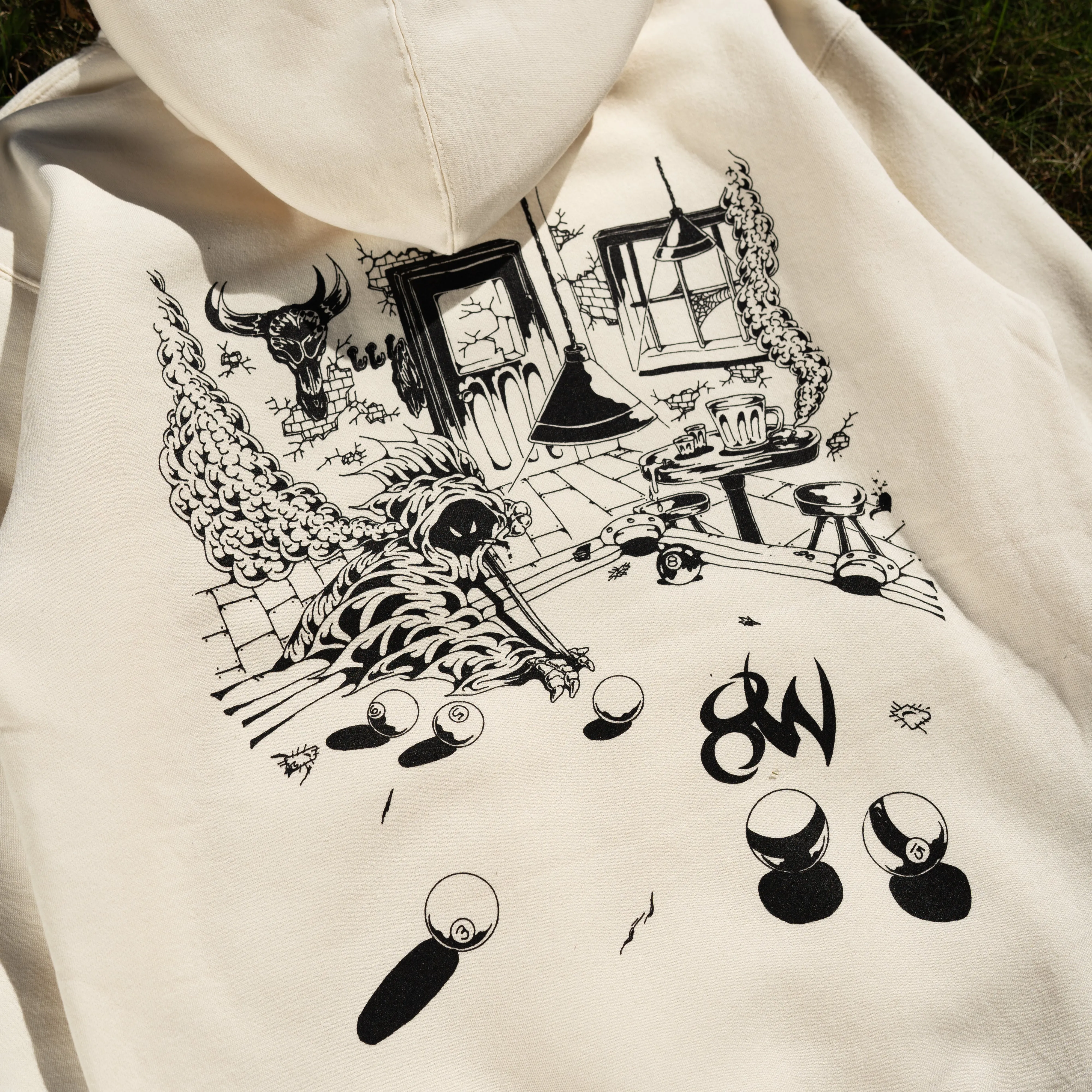 BILLIARDS HOODIE CREAM sold by 8thwndr product image thumbnail 4