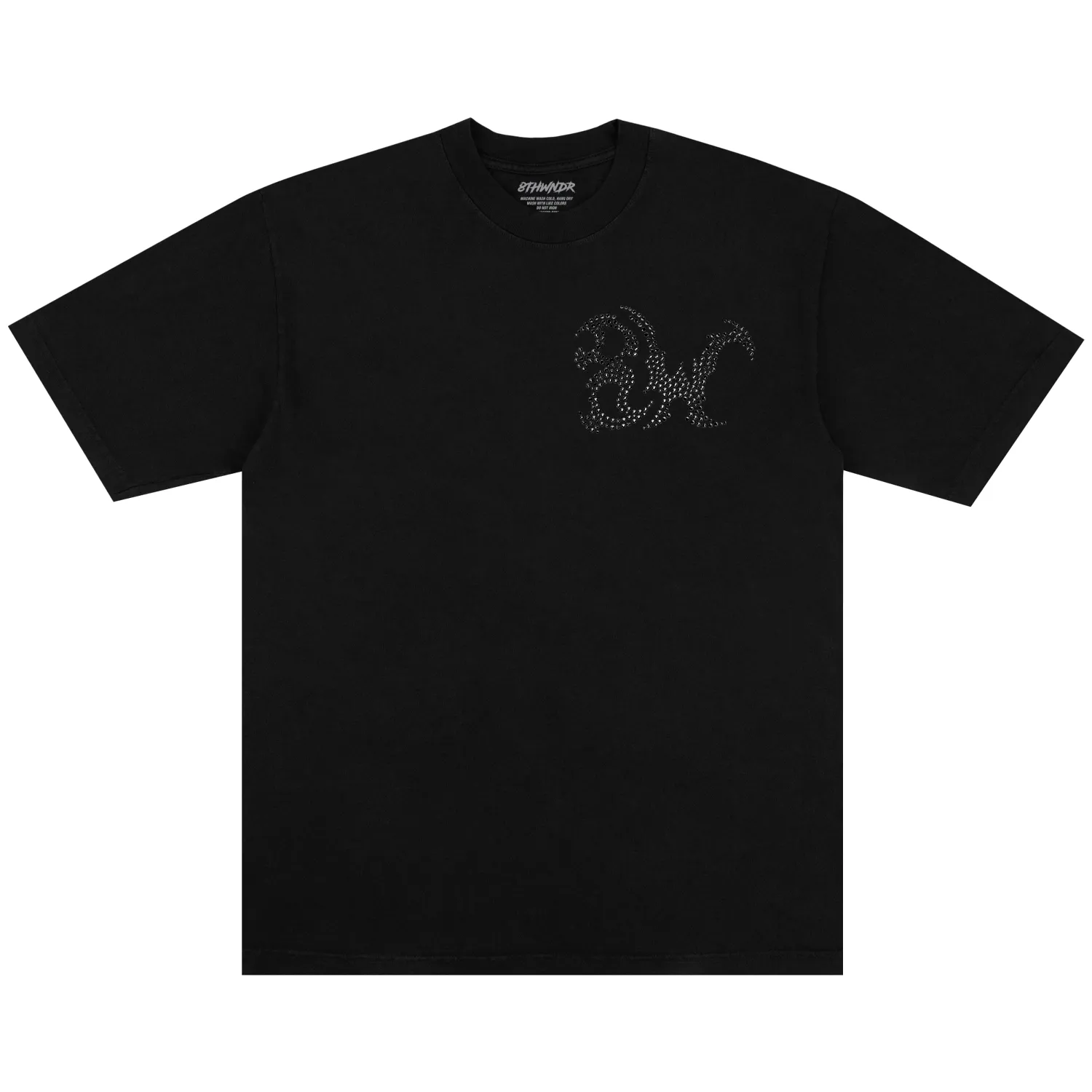 8W RHINESTONE TEE BLACK sold by 8thwndr product image thumbnail 2