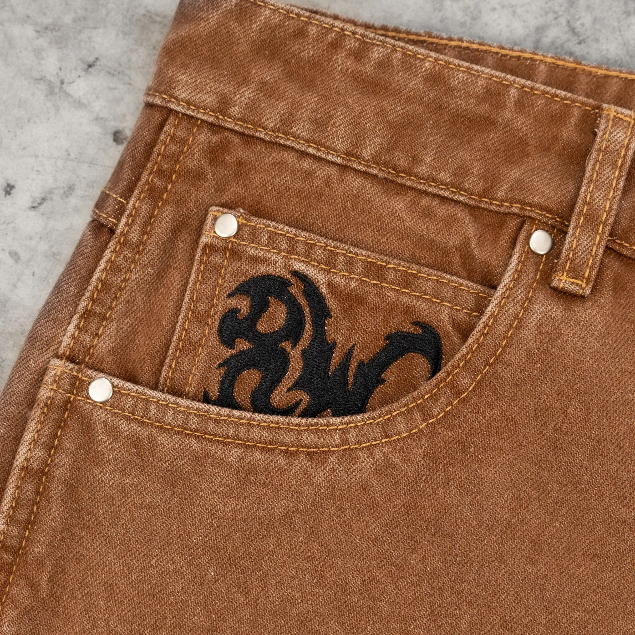 8W TRIBAL BAGGY JEANS BROWN sold by 8thwndr product image thumbnail 5