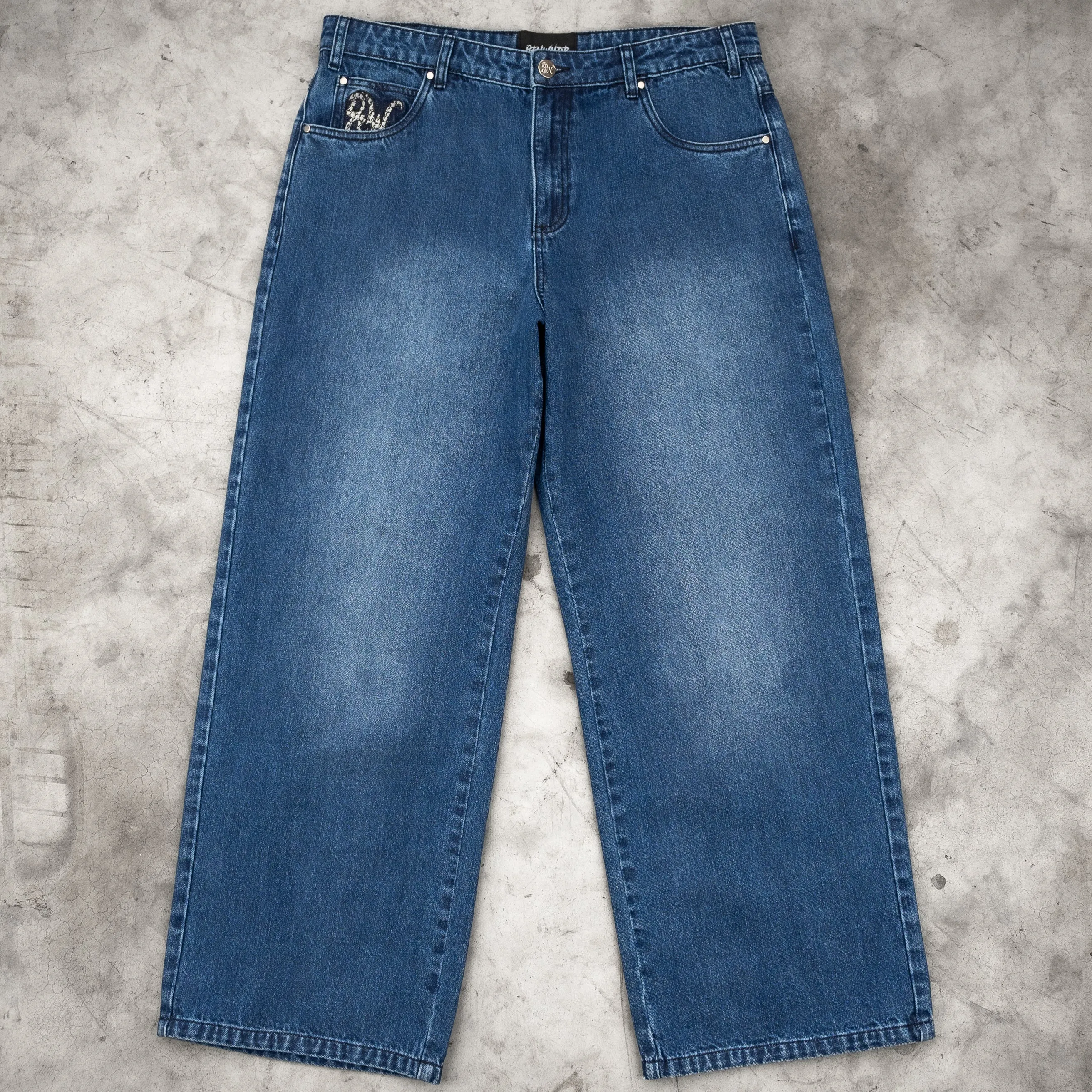 8W METAL BAGGY JEANS DARK BLUE sold by 8thwndr product image thumbnail 3