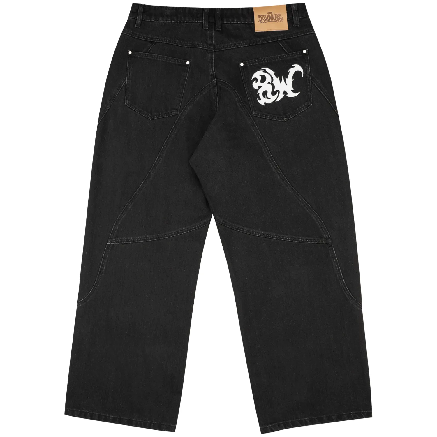 8W PANEL BAGGY JEANS BLACK sold by 8thwndr product image thumbnail 2