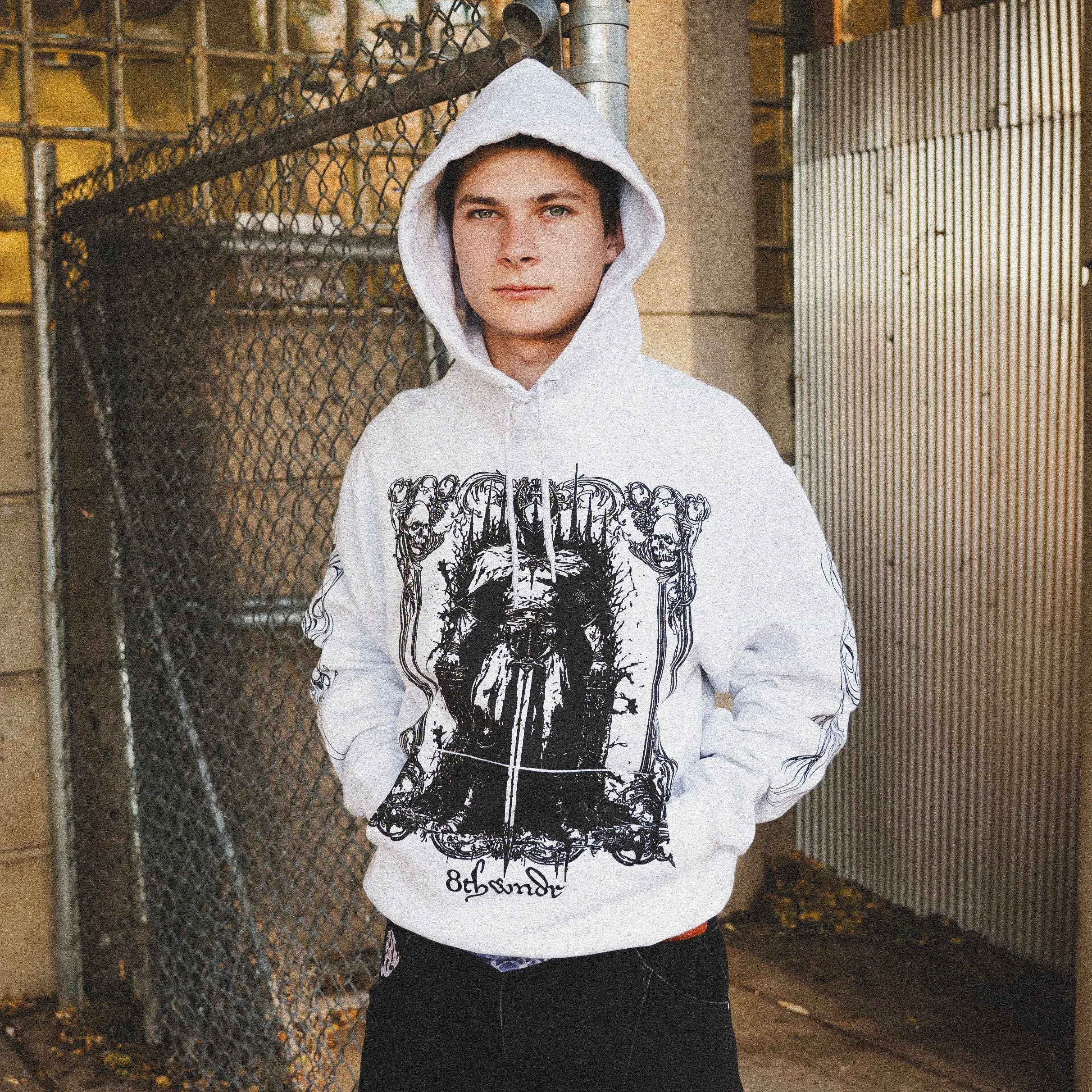 ELDEN HOODIE ASH sold by 8thwndr product image thumbnail 5