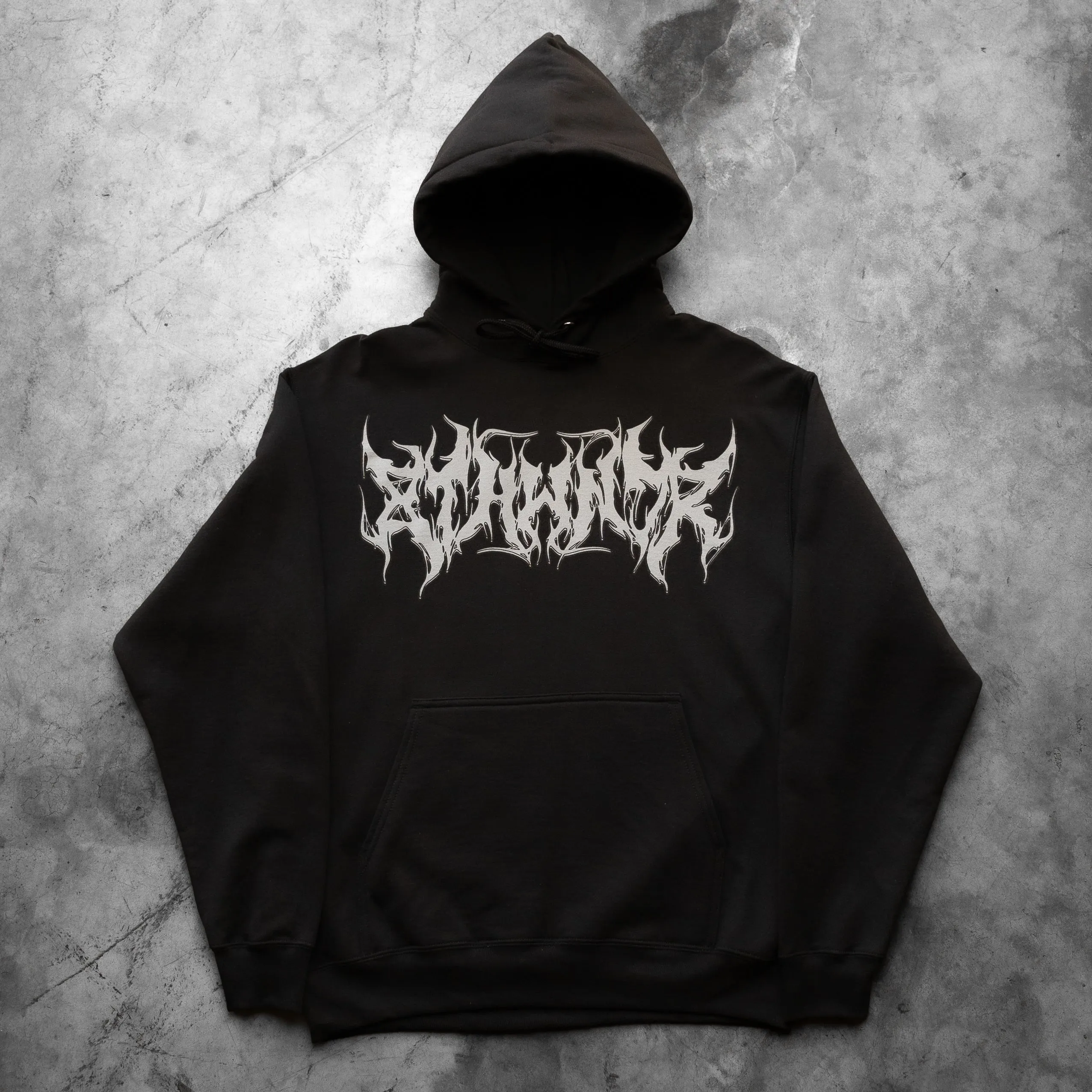 HARDCORE LOGO HOODIE BLACK sold by 8thwndr product image thumbnail 2