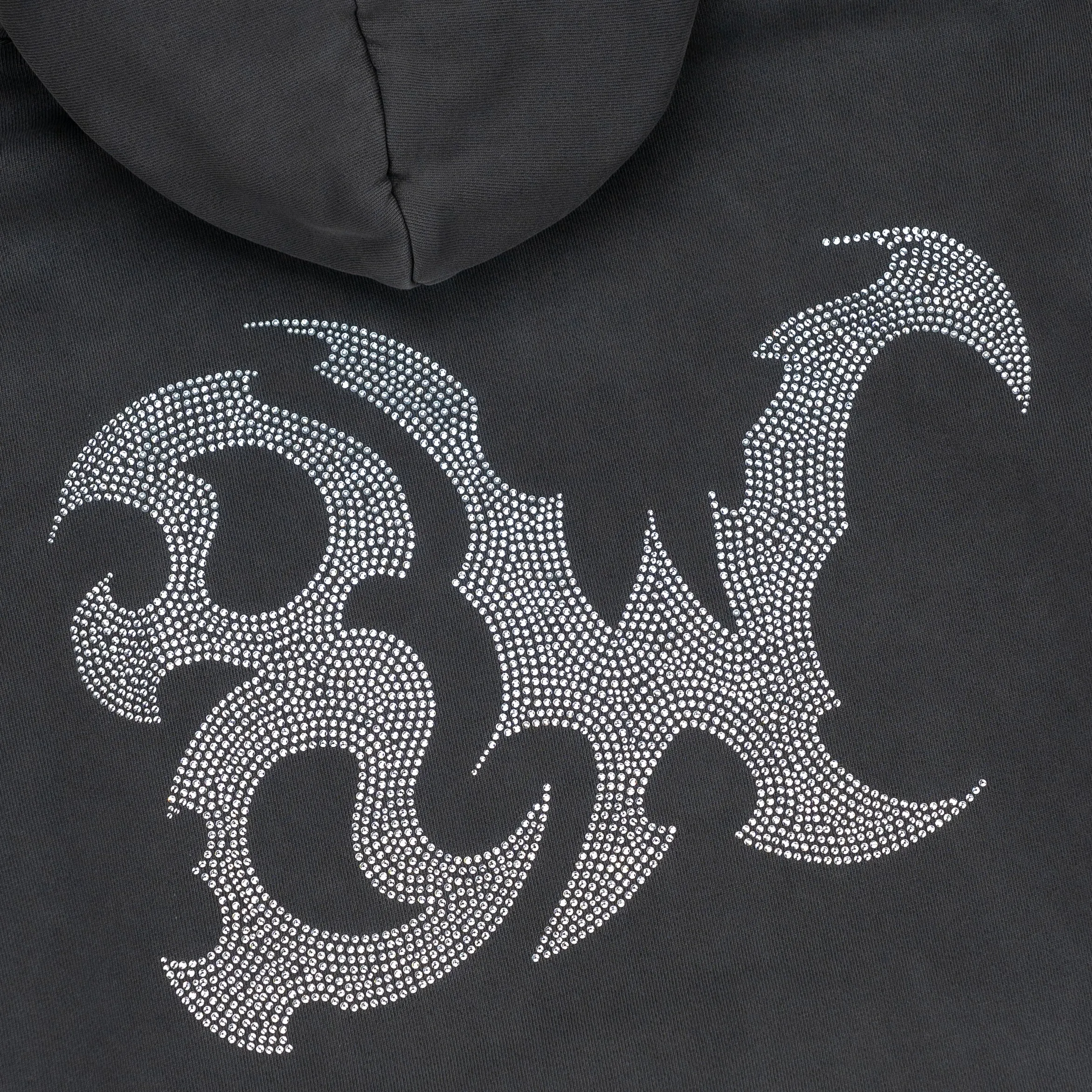 8W RHINESTONE HOODIE WASHED GREY sold by 8thwndr product image thumbnail 5