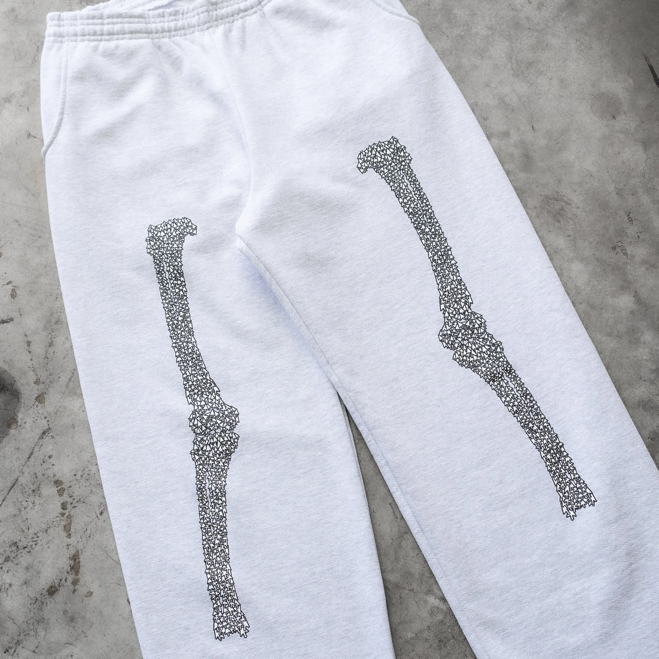 BONE CURSOR SWEATPANTS GREY sold by 8thwndr product image thumbnail 3