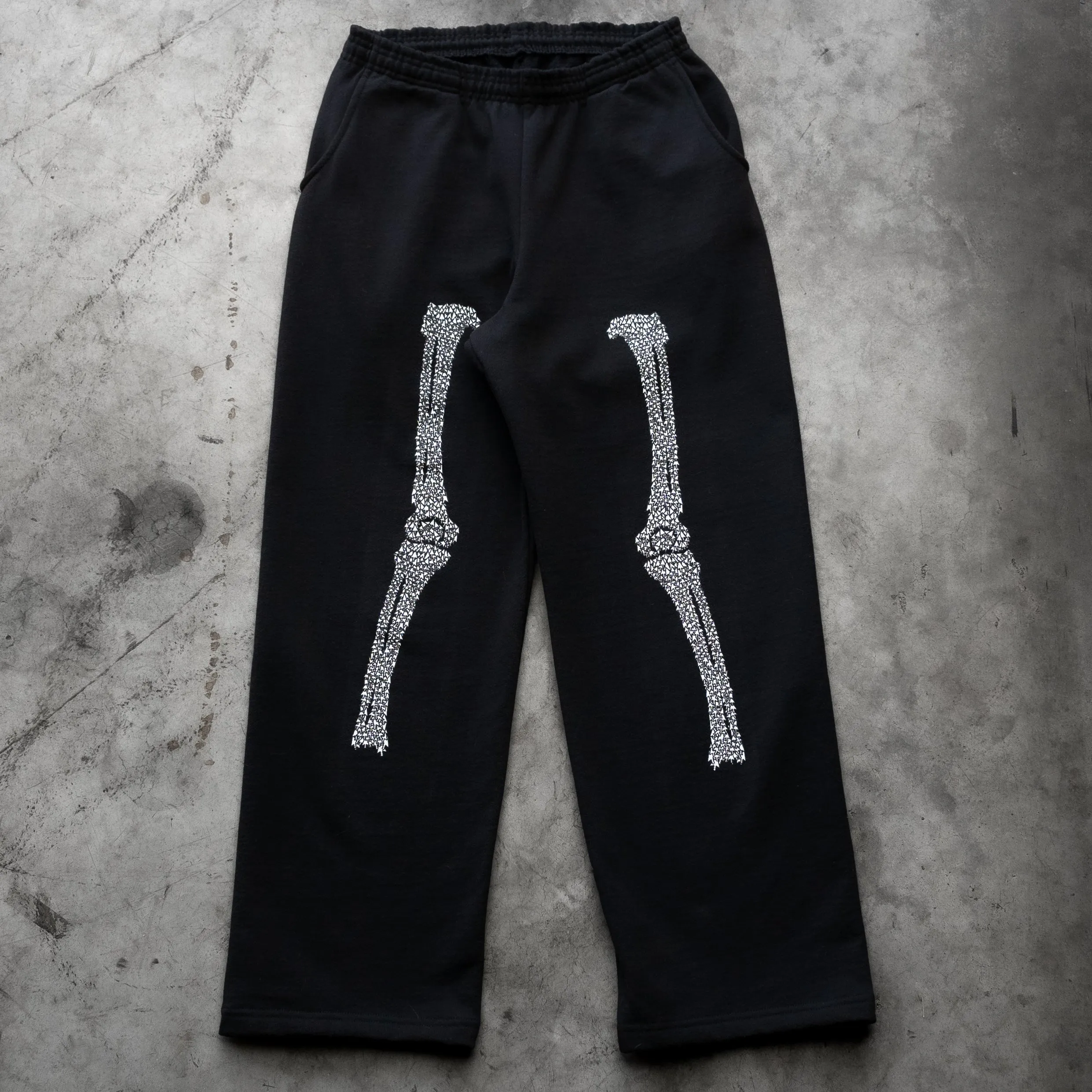 BONE CURSOR SWEATPANTS BLACK sold by 8thwndr product image thumbnail 2