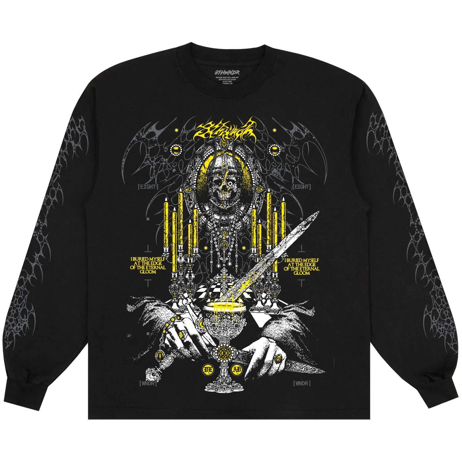 GLOOM L/S TEE BLACK sold by 8thwndr