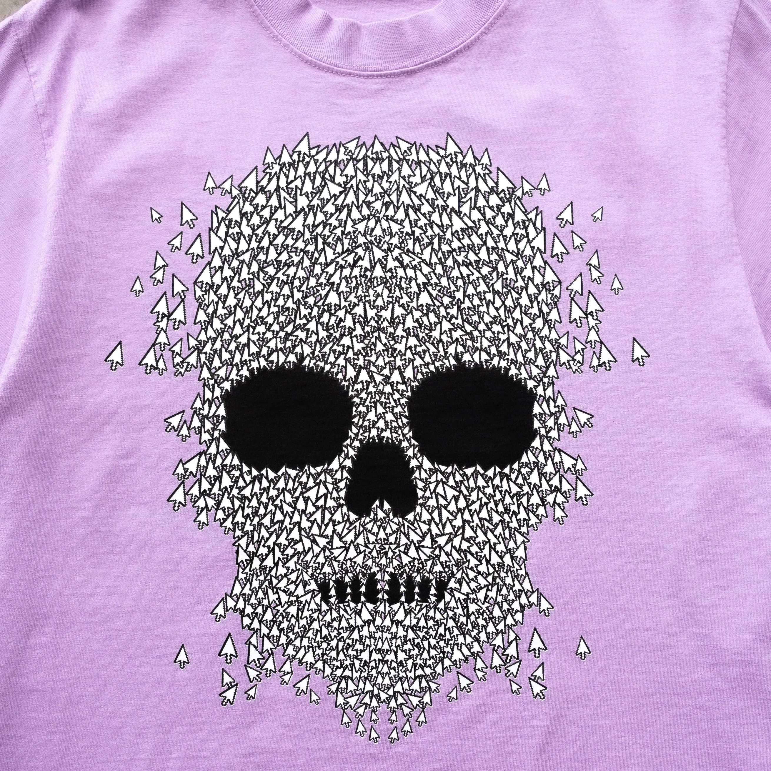 SKULL CURSOR TEE LIGHT PURPLE sold by 8thwndr product image thumbnail 4