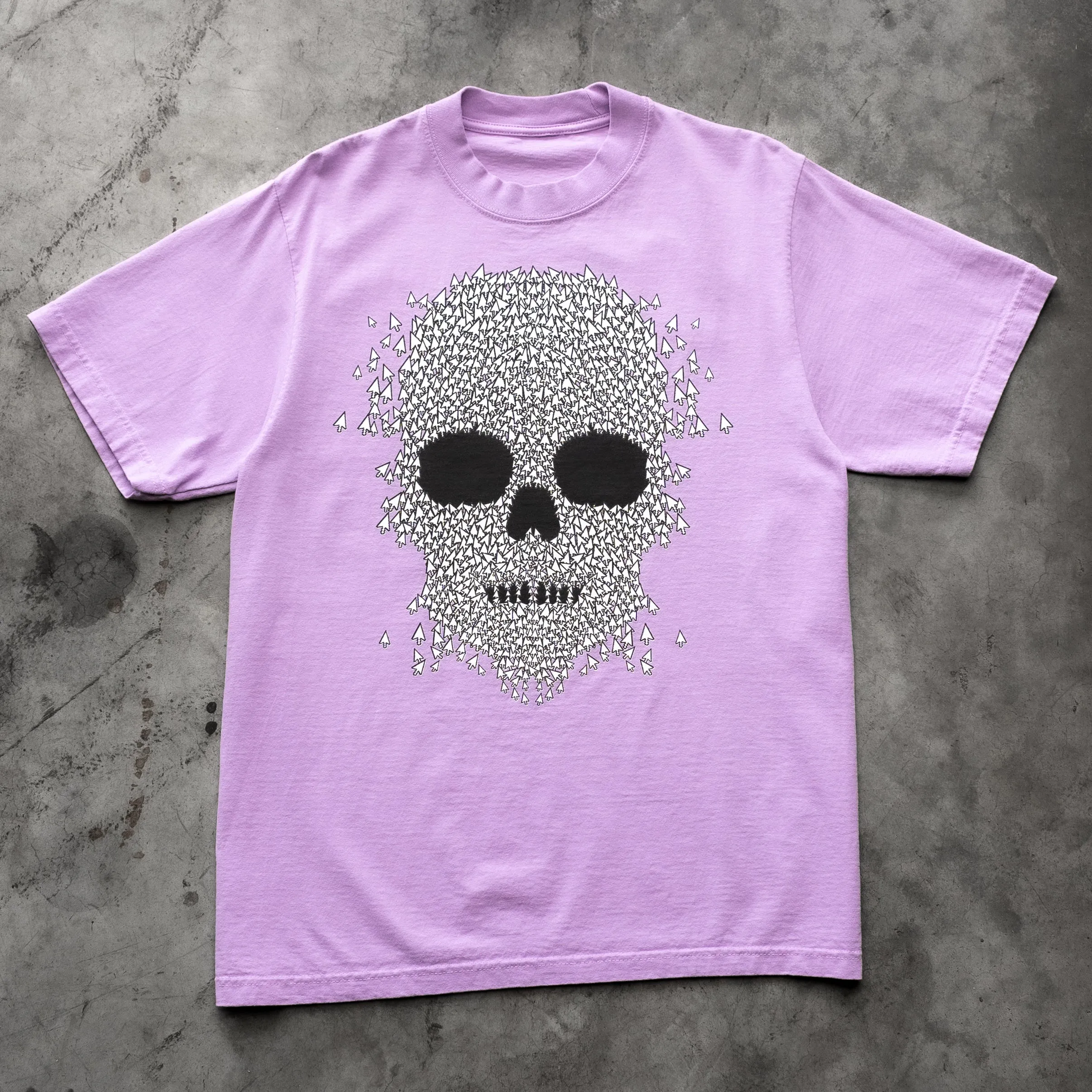 SKULL CURSOR TEE LIGHT PURPLE sold by 8thwndr product image thumbnail 2