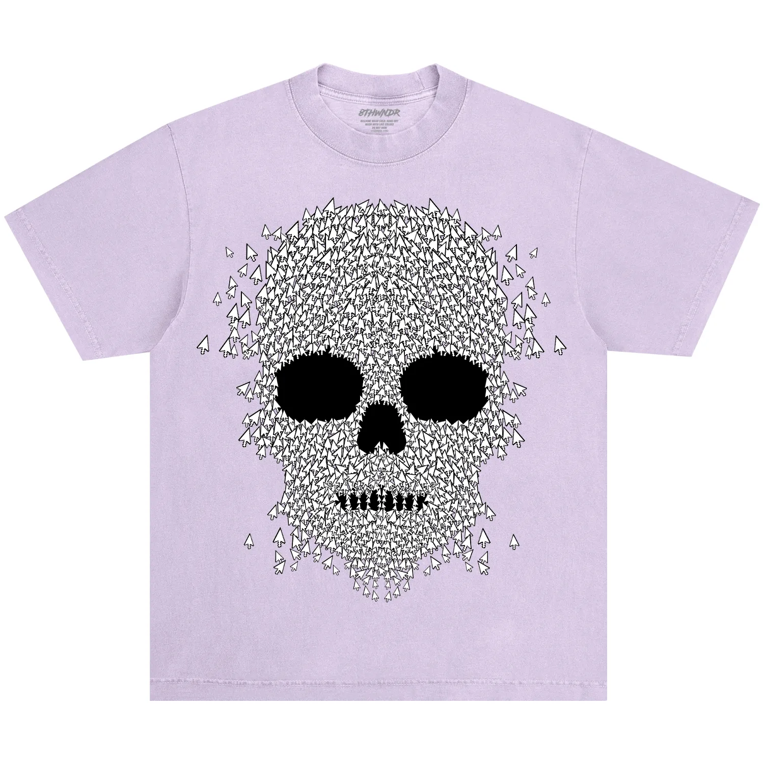 SKULL CURSOR TEE LIGHT PURPLE sold by 8thwndr