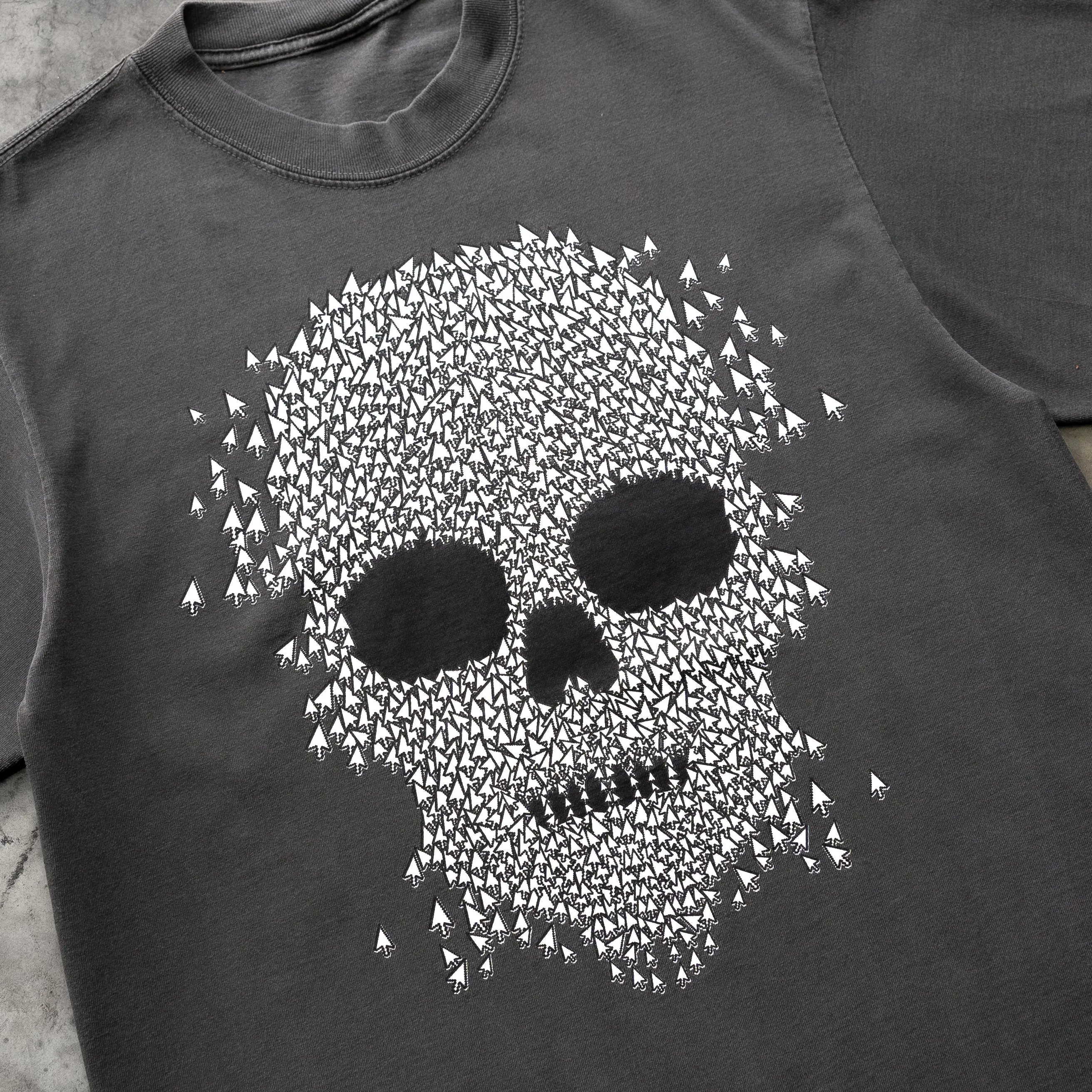 SKULL CURSOR TEE SHADOW sold by 8thwndr product image thumbnail 3