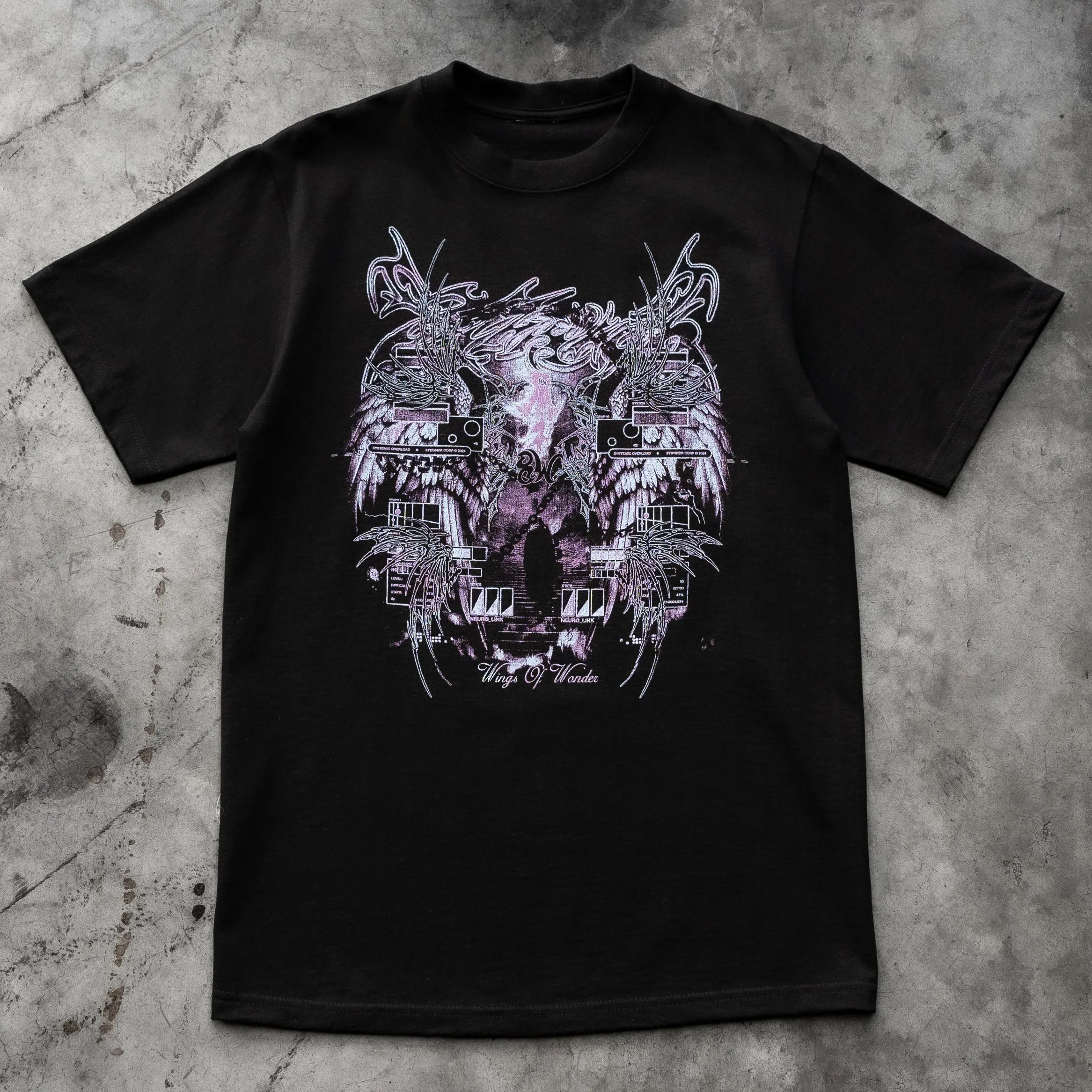 CYBER ANGEL TEE BLACK sold by 8thwndr product image thumbnail 3