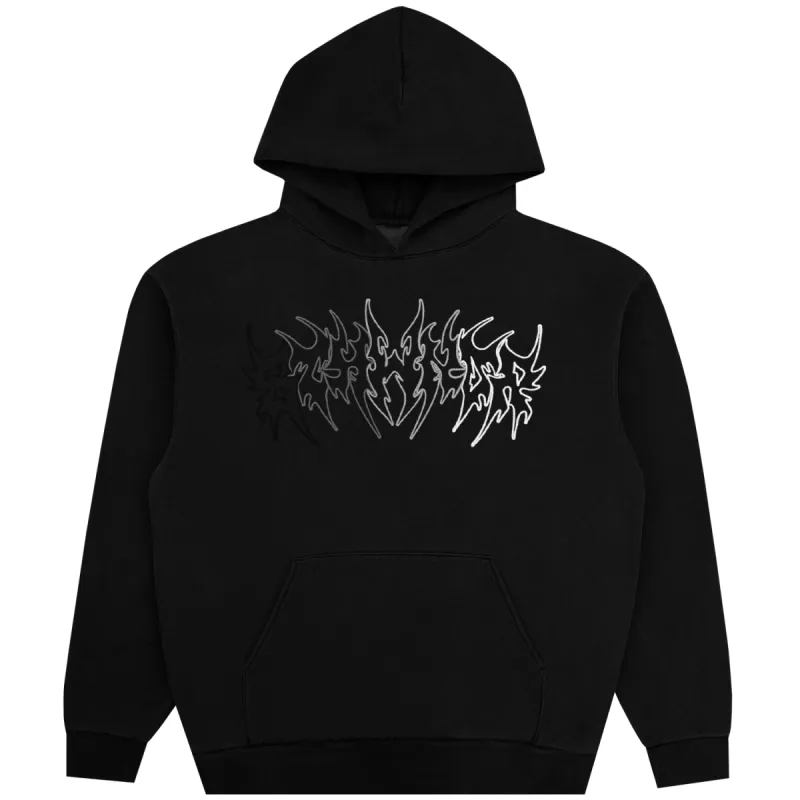 TRIBAL FADE HOODIE BLACK sold by 8thwndr