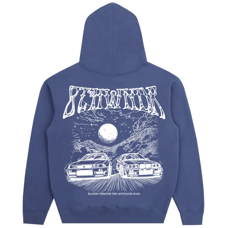 MOUNTAIN ROADS HOODIE STORM BLUE sold by 8thwndr