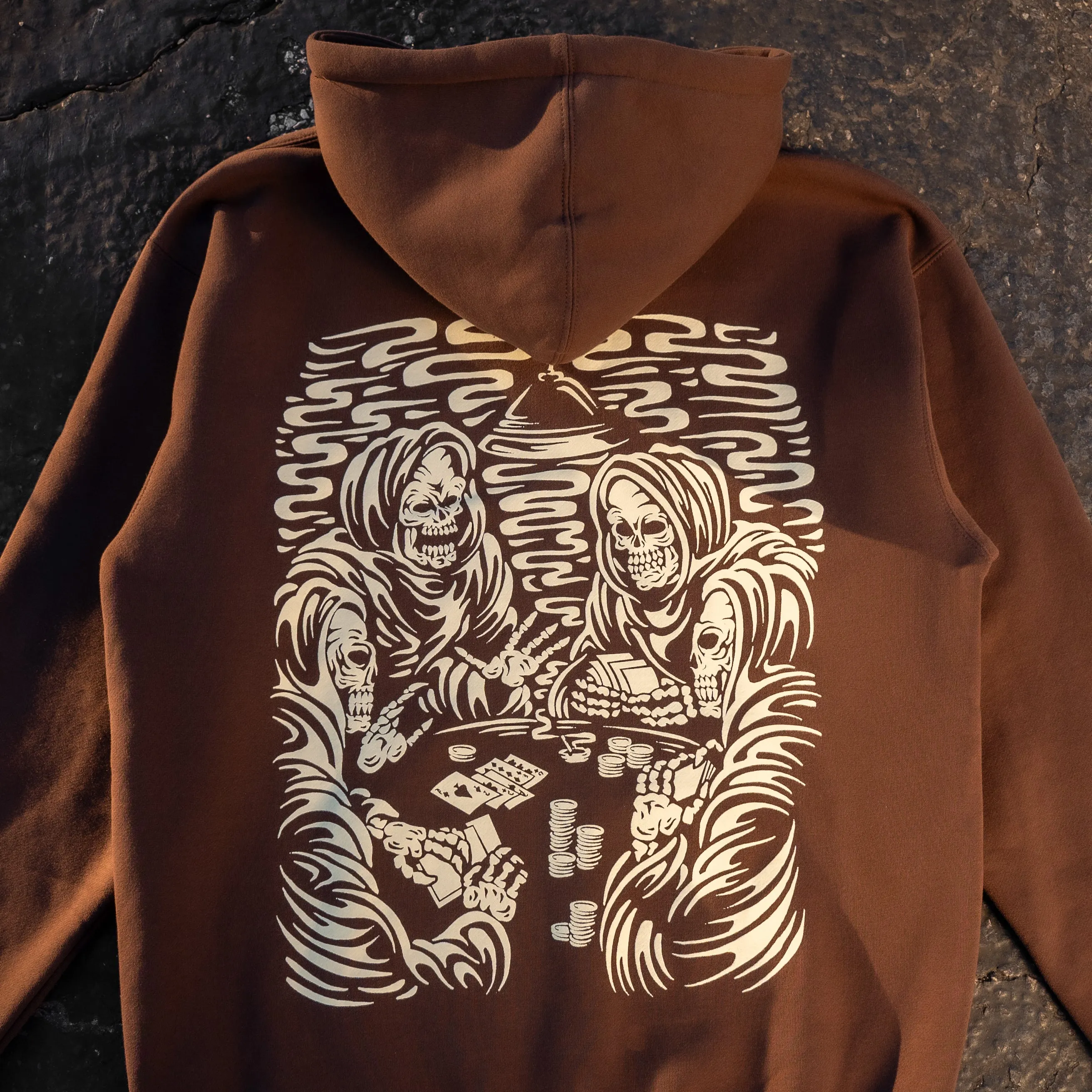 POKER HOODIE BROWN sold by 8thwndr product image thumbnail 4