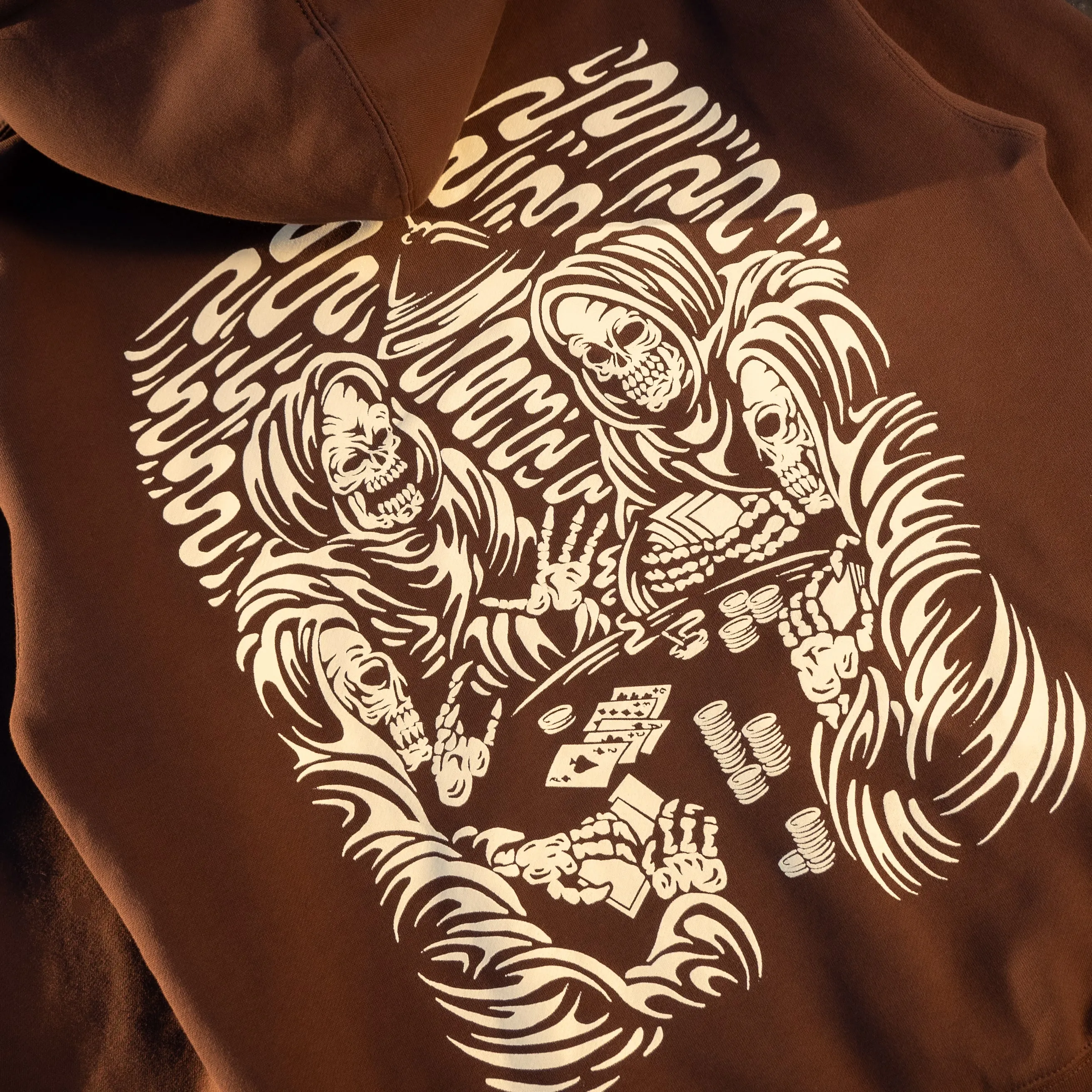 POKER HOODIE BROWN sold by 8thwndr product image thumbnail 5