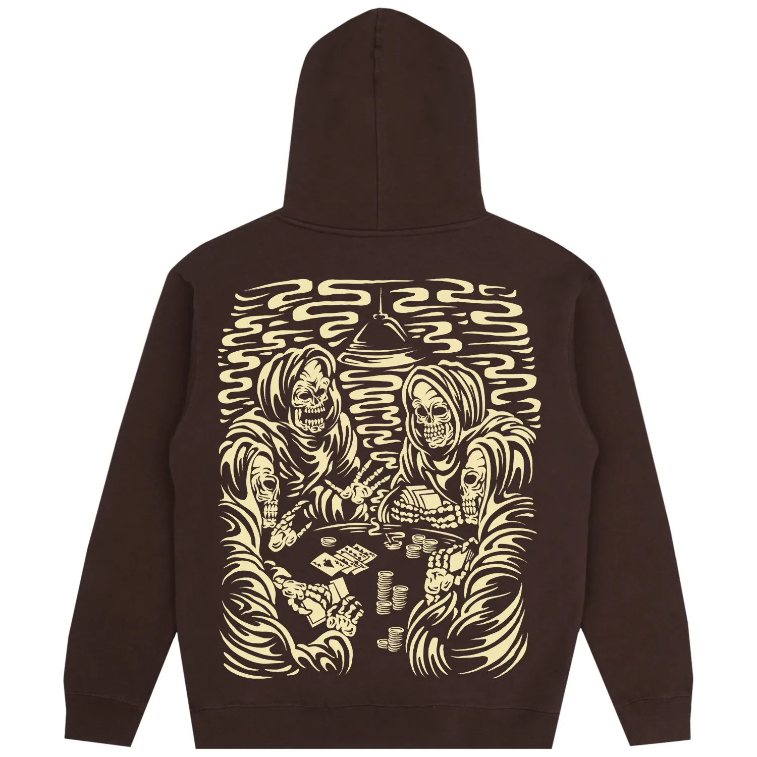 POKER HOODIE BROWN sold by 8thwndr