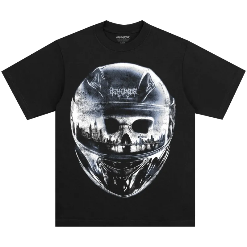 HELMET TEE BLACK sold by 8thwndr