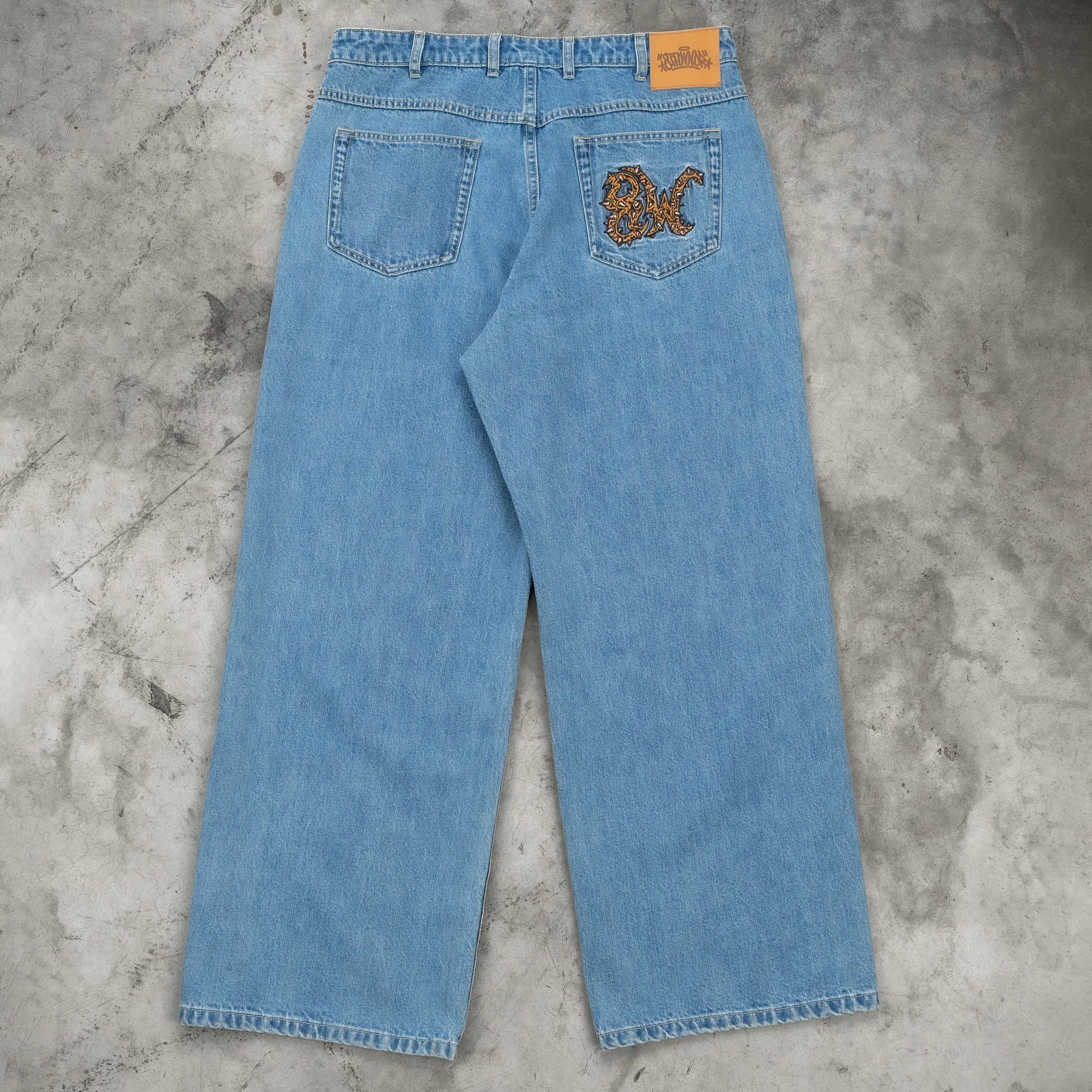 8W SPIKE BAT BAGGY JEANS BLUE sold by 8thwndr product image thumbnail 4