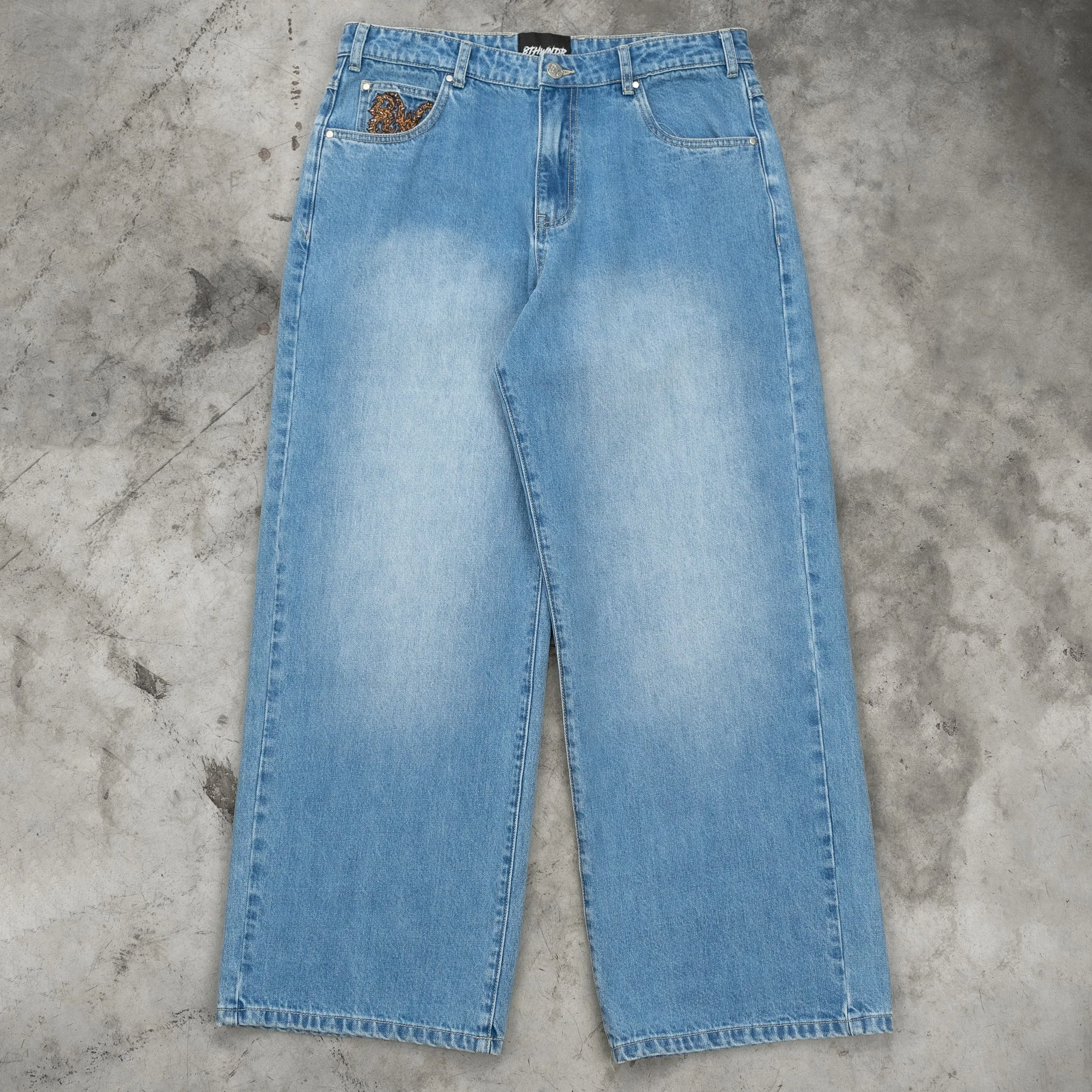 8W SPIKE BAT BAGGY JEANS BLUE sold by 8thwndr product image thumbnail 3