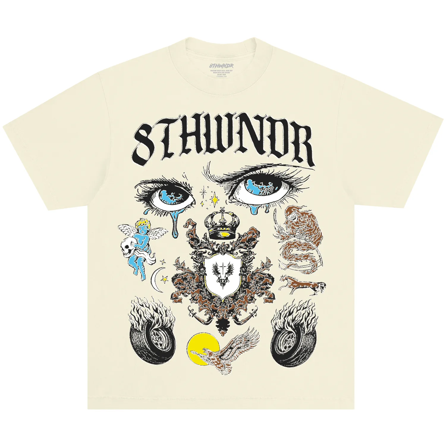 CREST TEE CREAM sold by 8thwndr