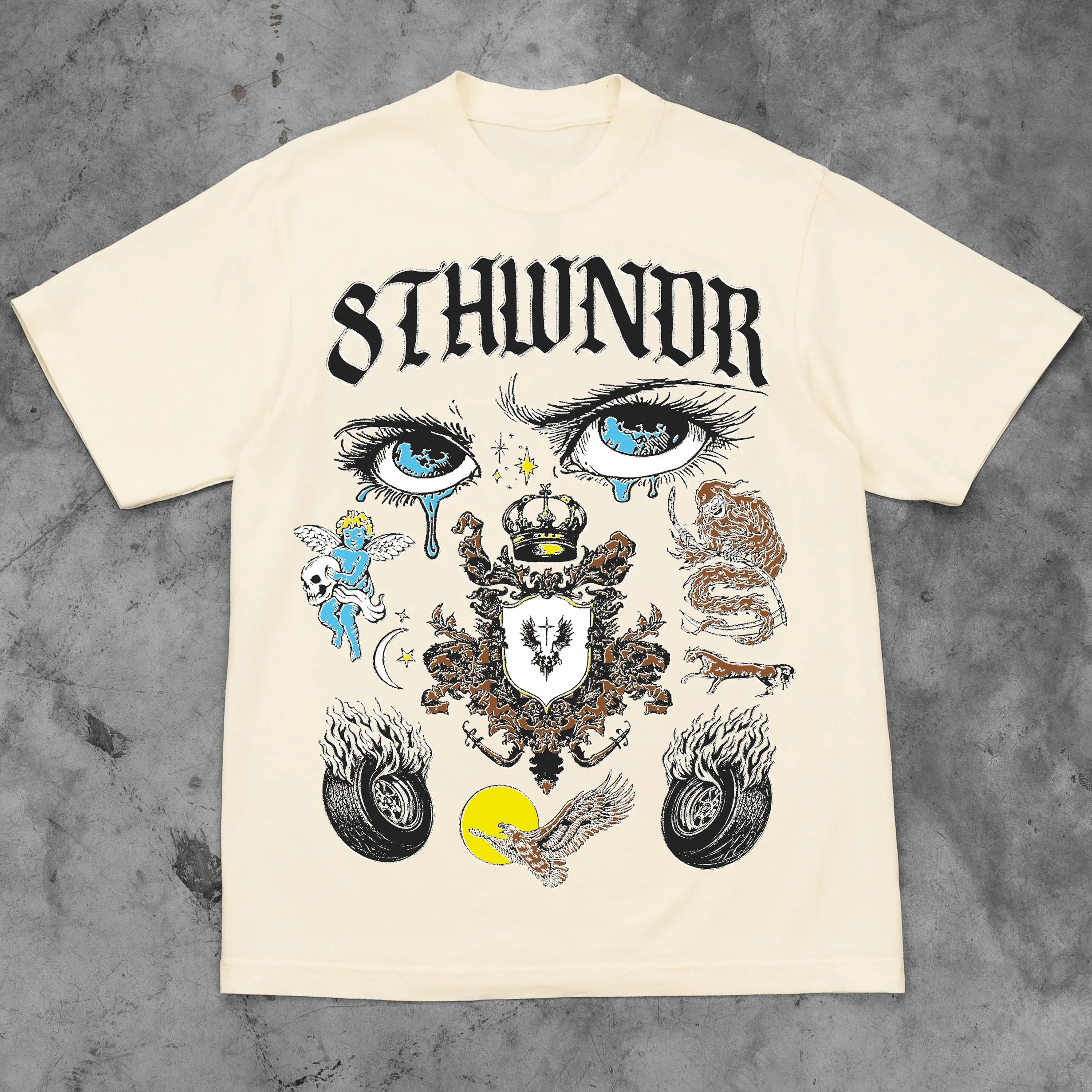 CREST TEE CREAM sold by 8thwndr product image thumbnail 2